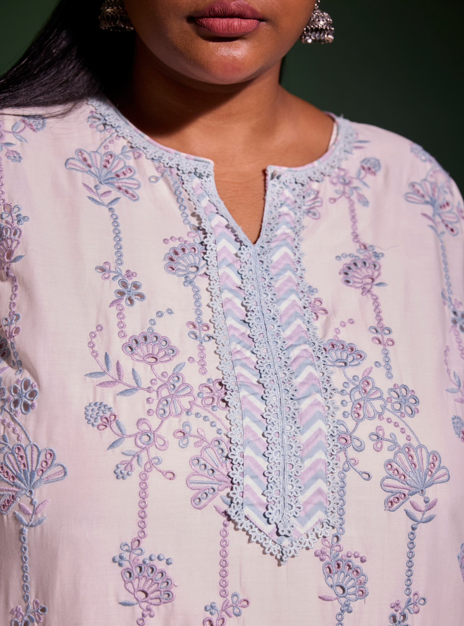 Nair Supima Cotton Off White Kurta Set