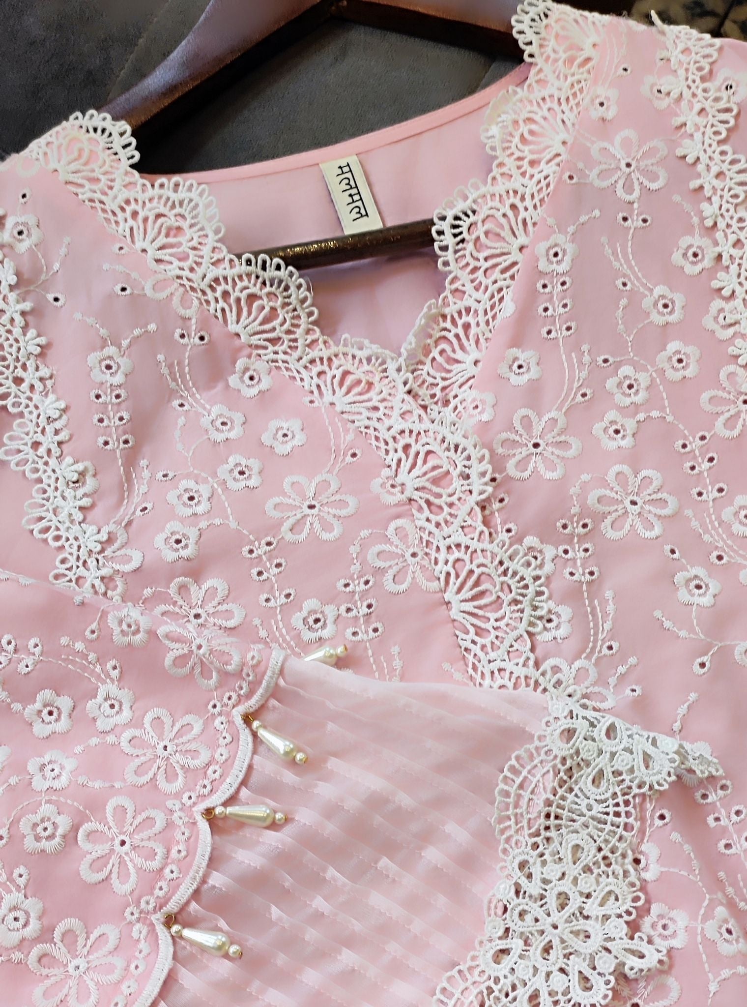Adhira Supima Cotton Pink Kurta Set