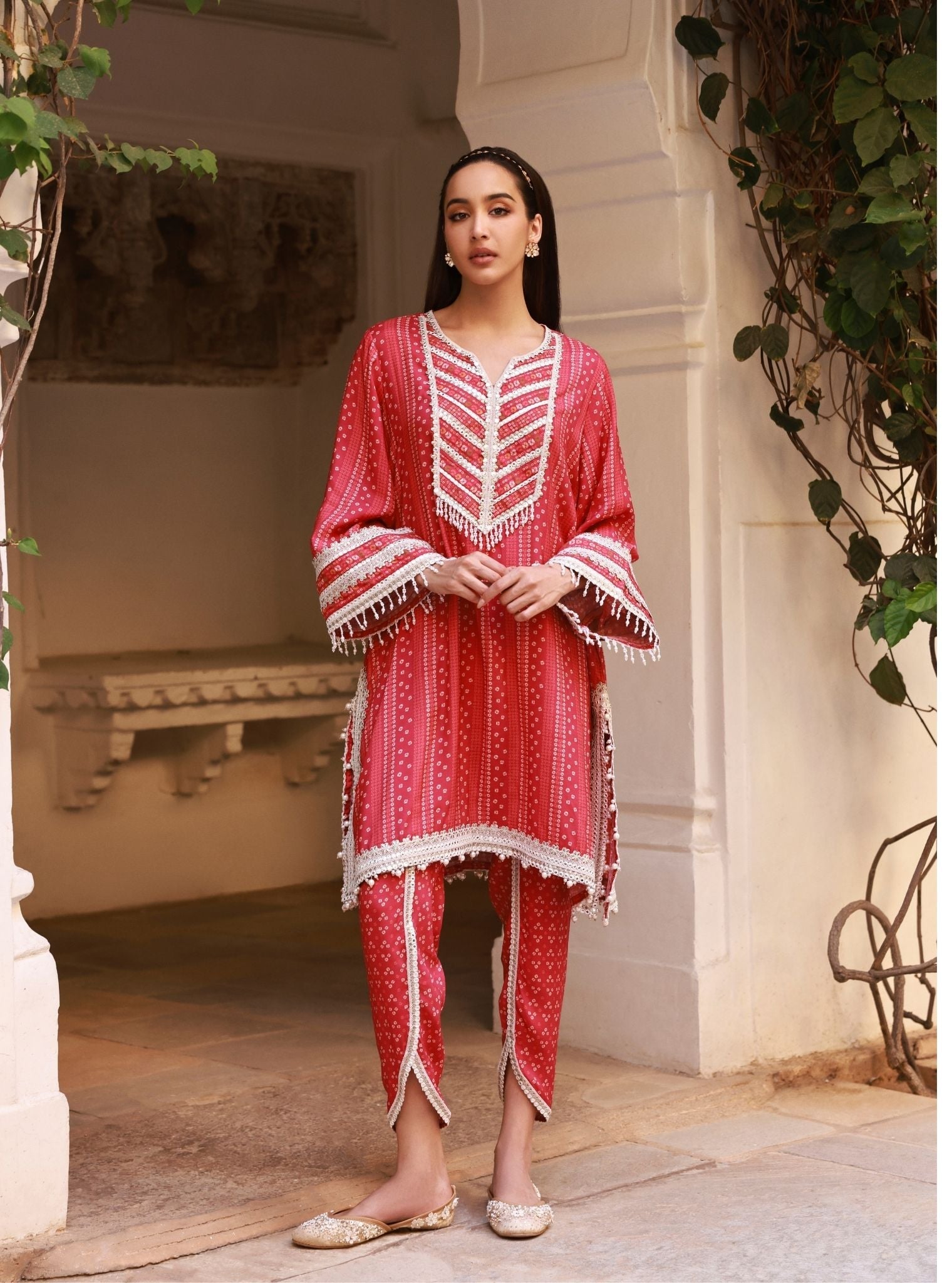 Vanera Lawn Fuschia Kurta Set
