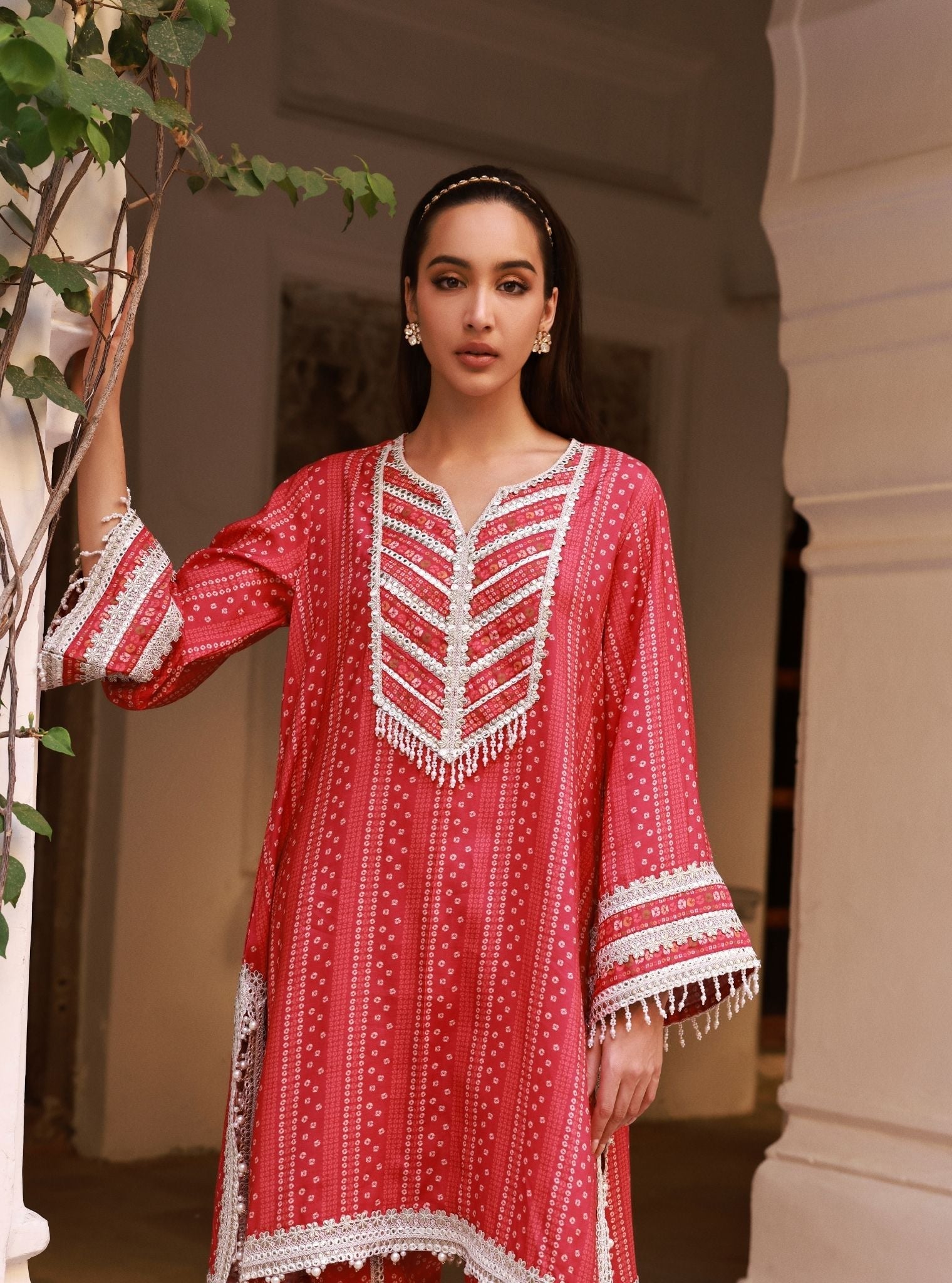 Vanera Lawn Fuschia Kurta Set