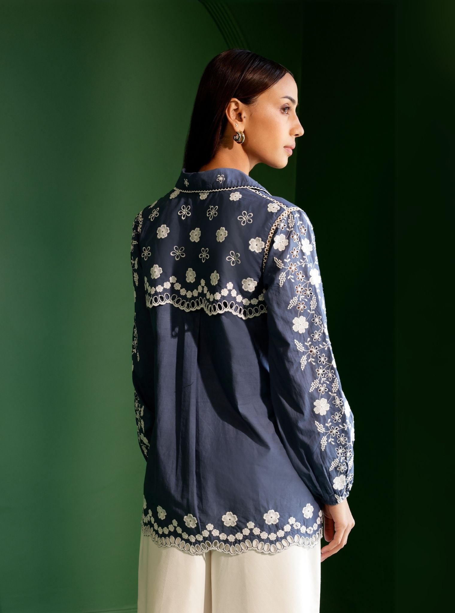 Blaine Supima Cotton Navy Shirt