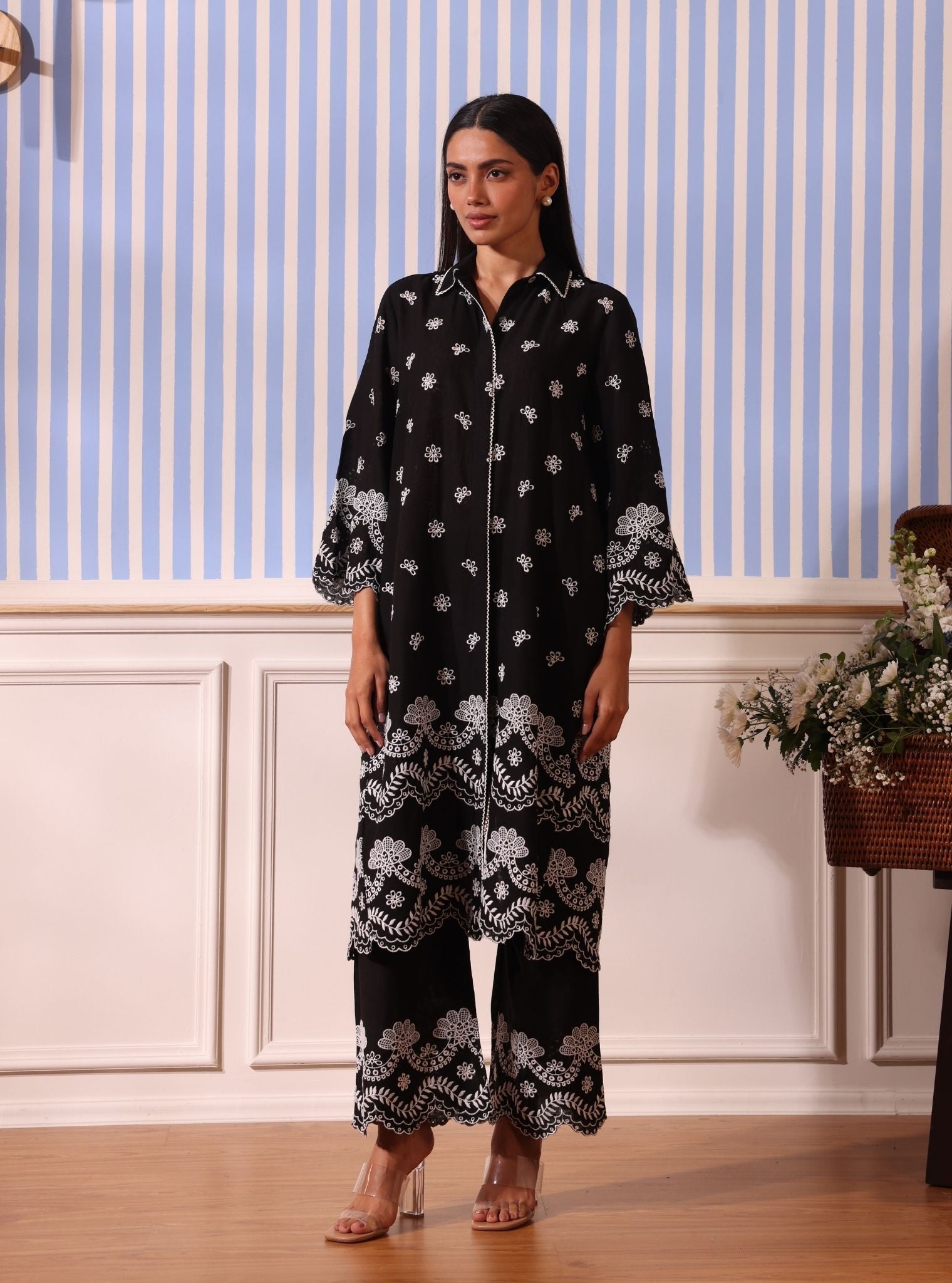 Odin Linen Black Co-ord Set