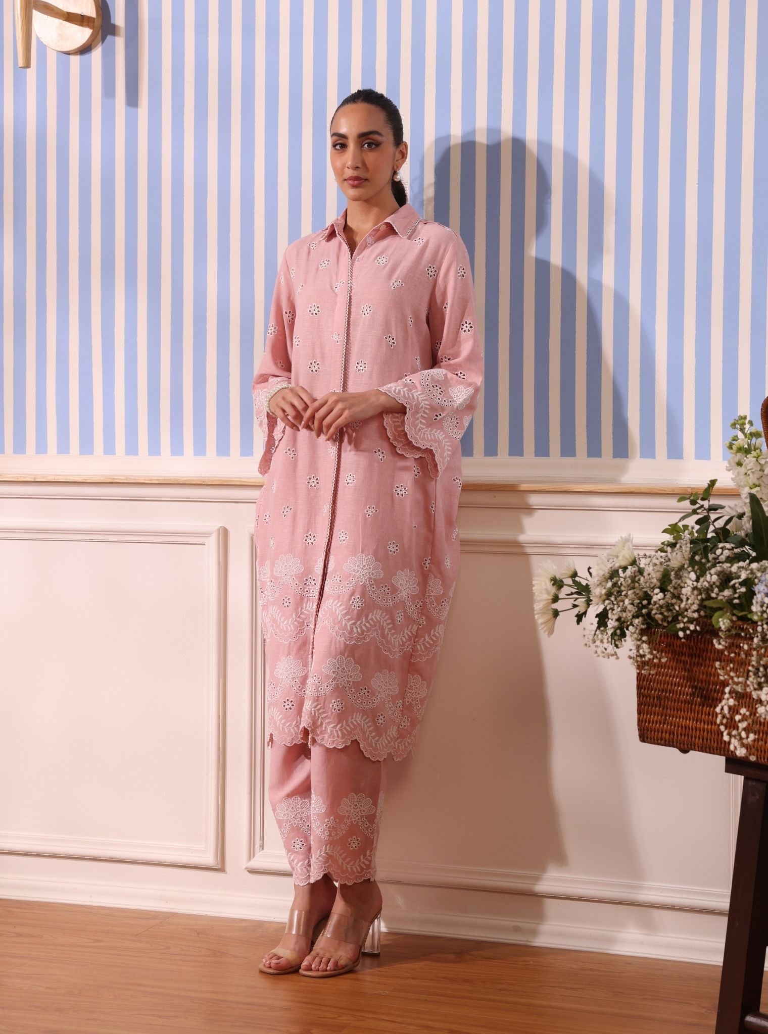 Odin Linen Pink Co-ord Set