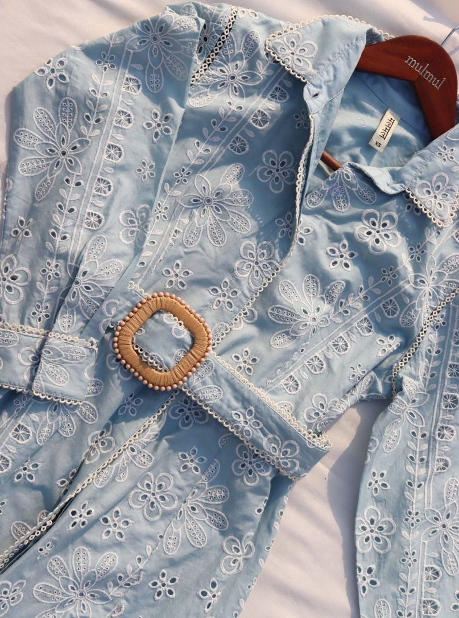 Luca Supima Cotton Light blue Long Dress