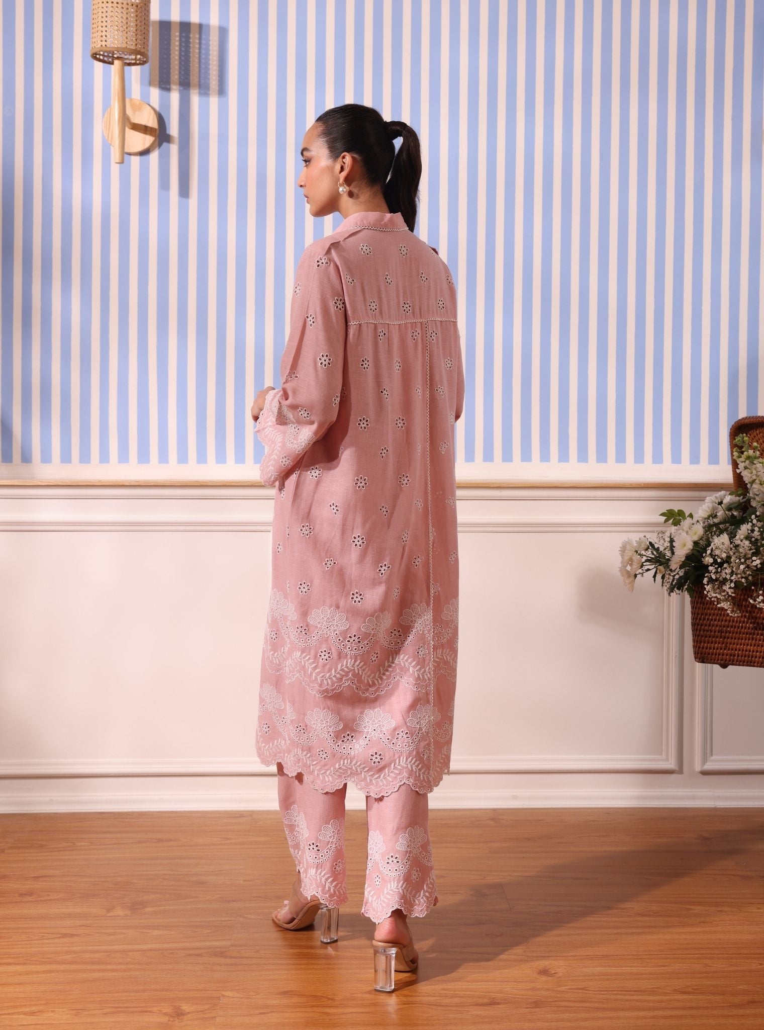 Odin Linen Pink Co-ord Set