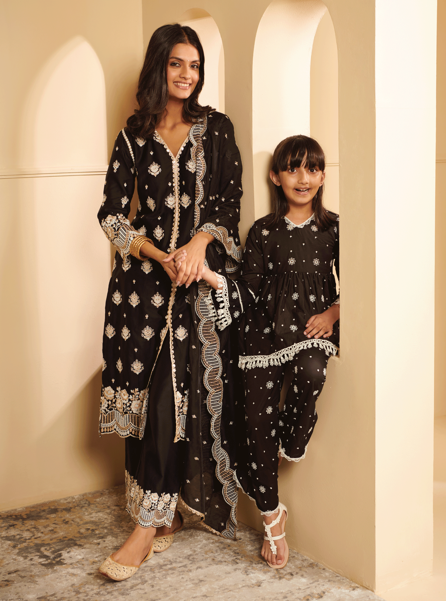 Emme Supima Cotton Black Kurta Set