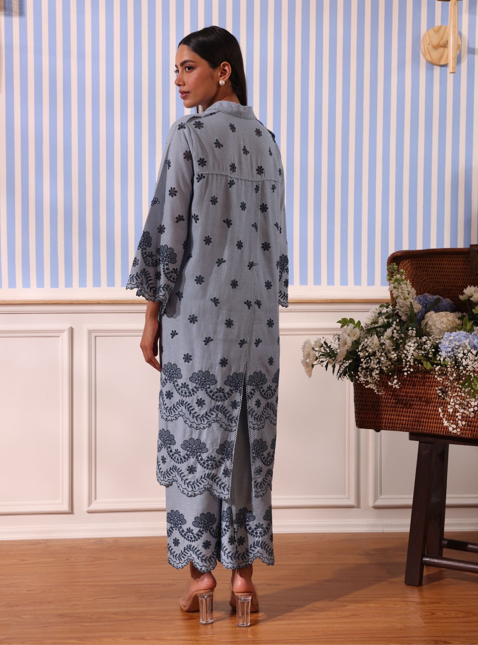 Odin Linen Light Blue Co-ord Set