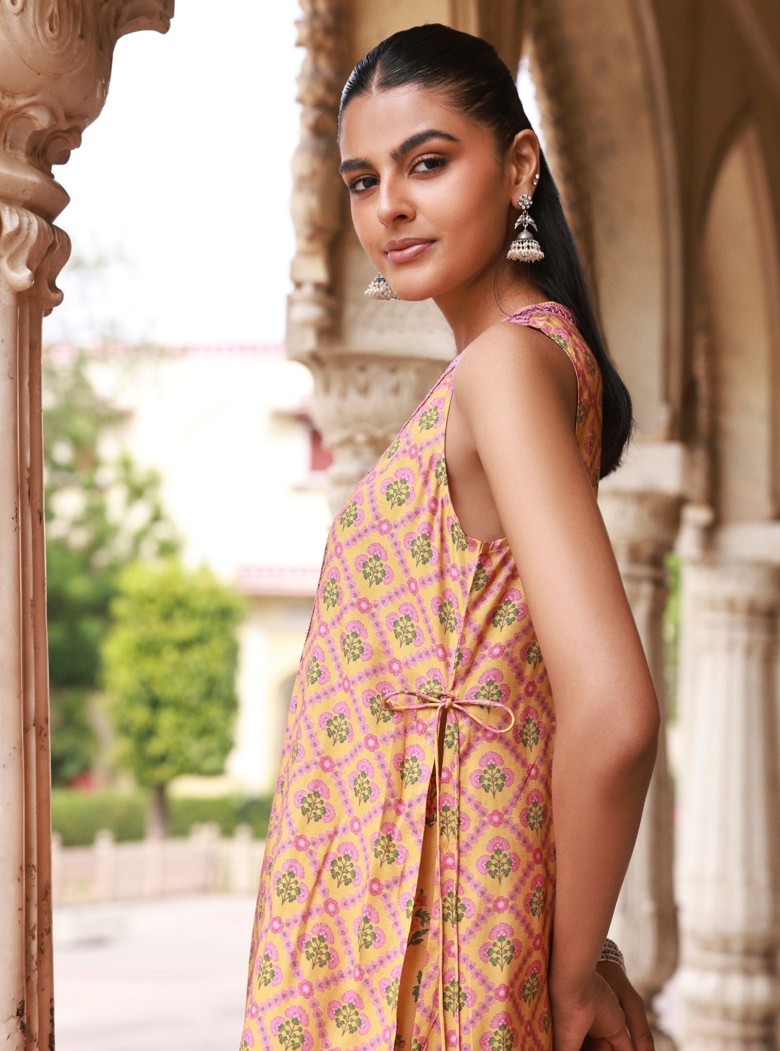 Divaya Lawn Mustard Kurta Set