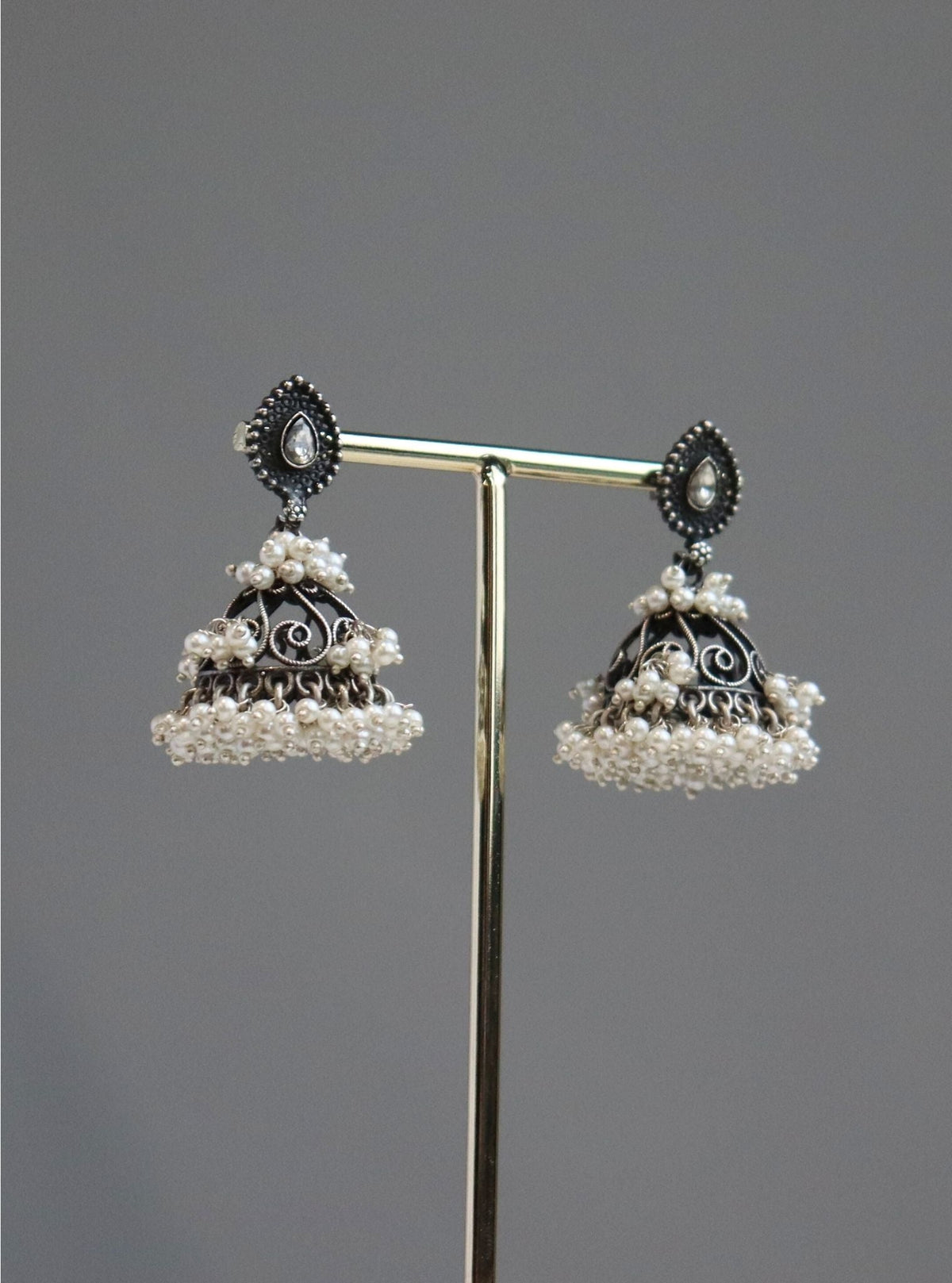 Pure Silver Navi Jhumki