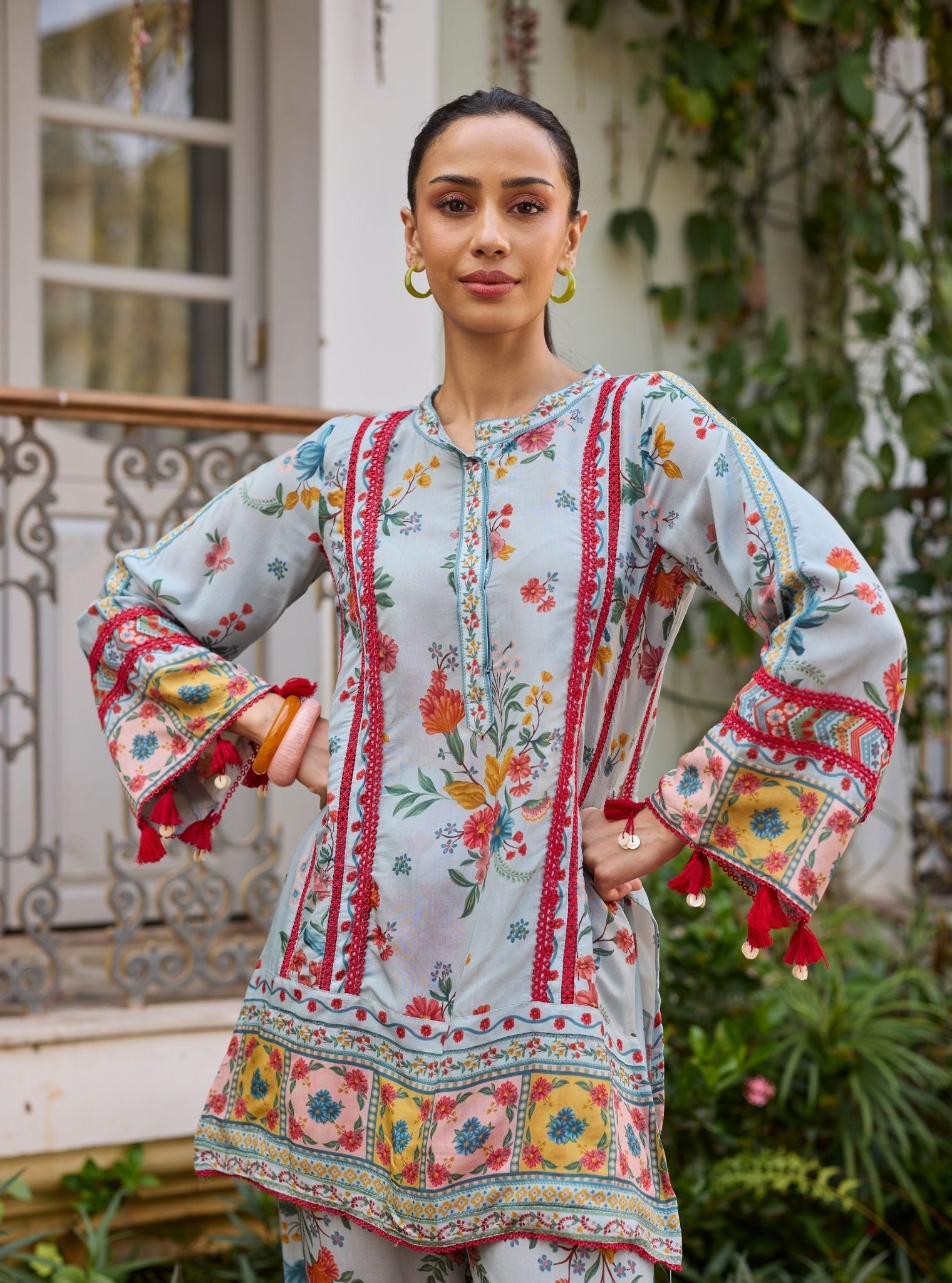 Kamala Lawn Blue Co-ord Set