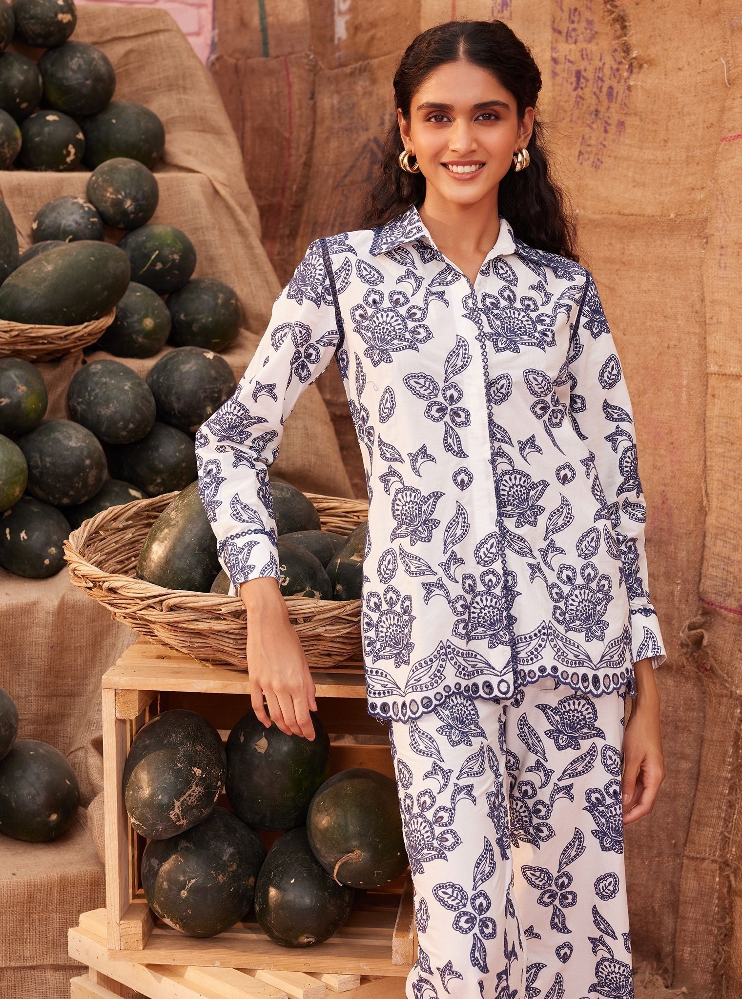 Sasha Supima Cotton White Co-ord Set