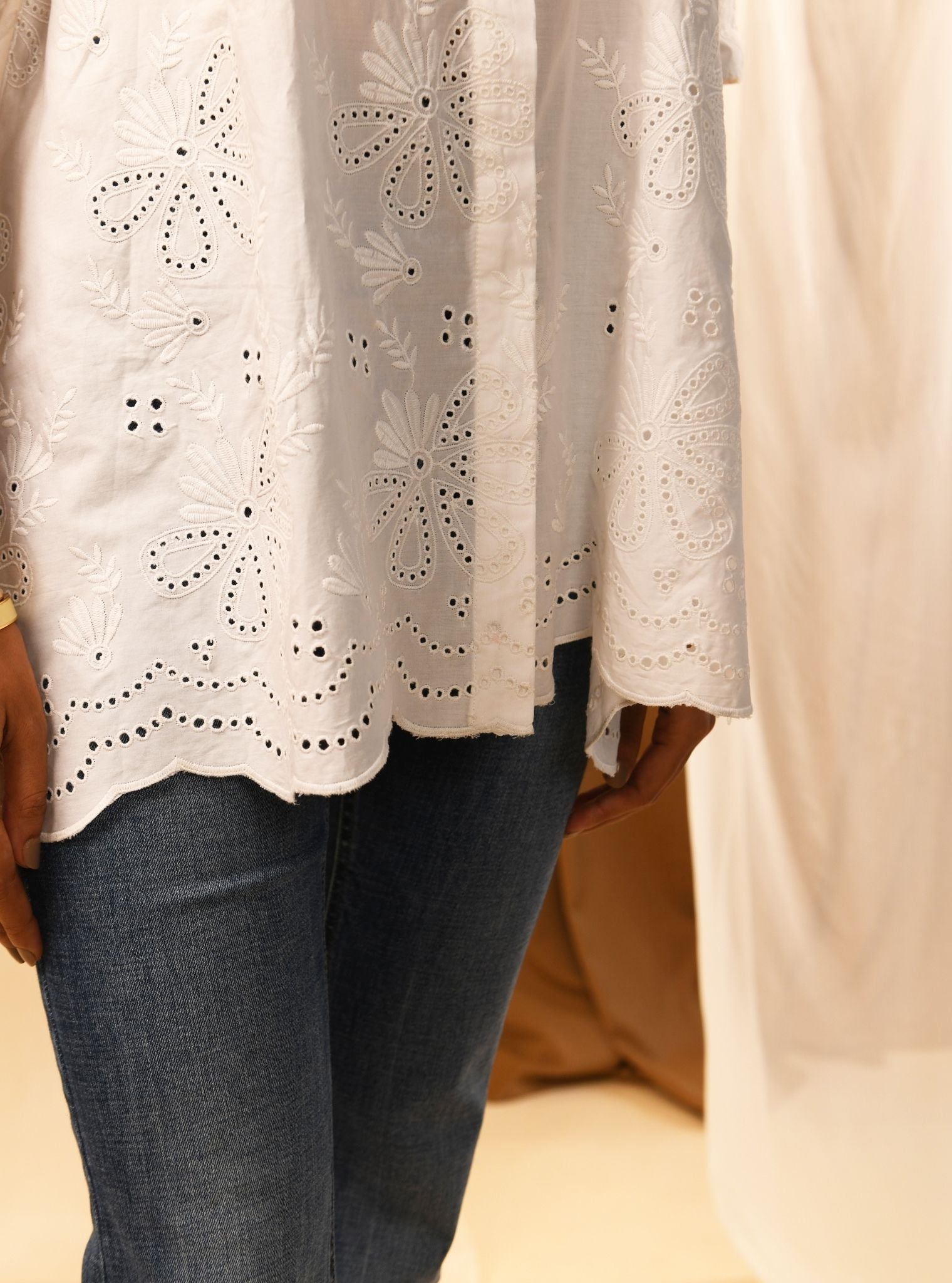 Chiara Iconic Supima Cotton White Shirt