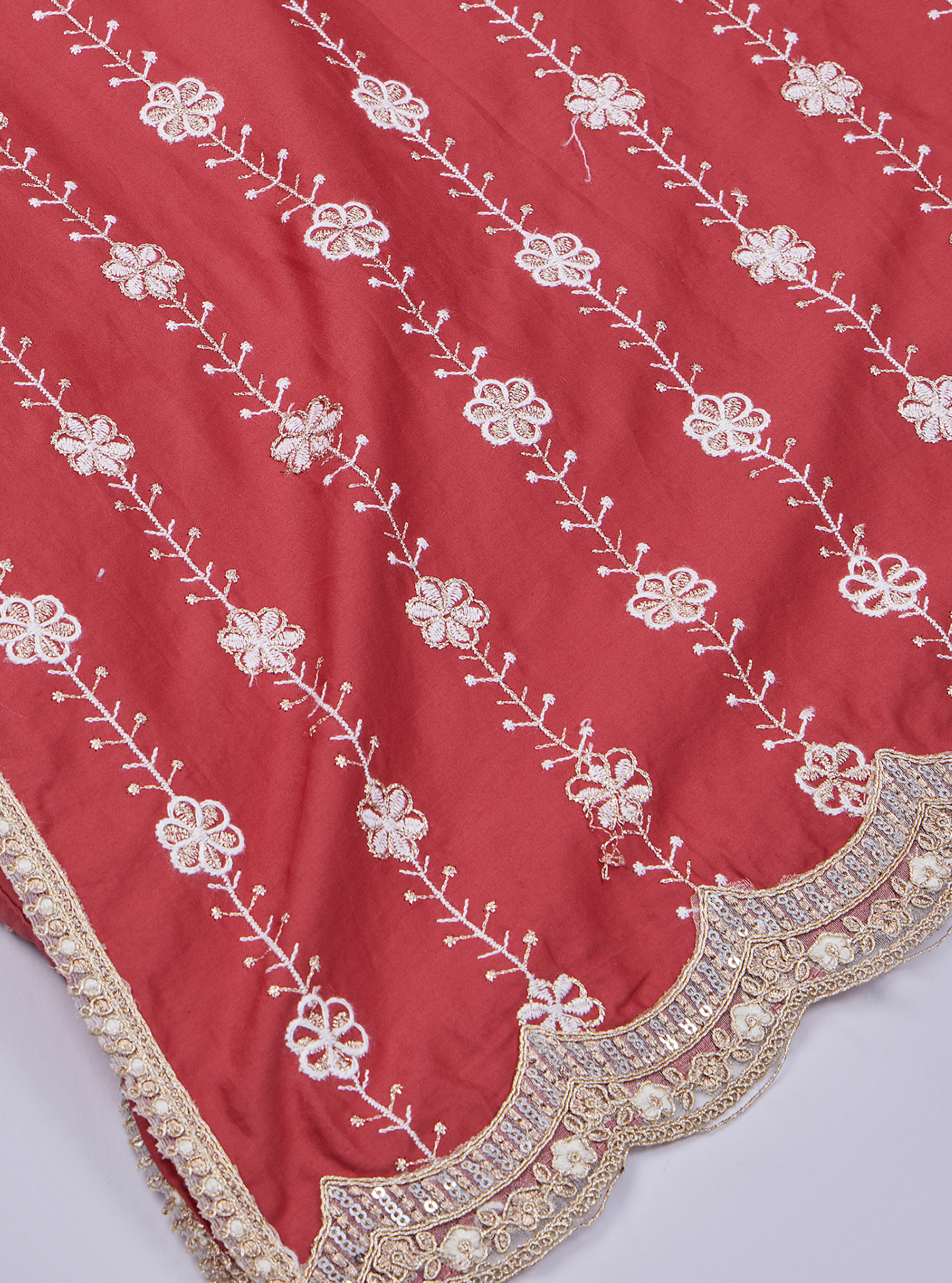 Jheel Pima Red Kurta Set