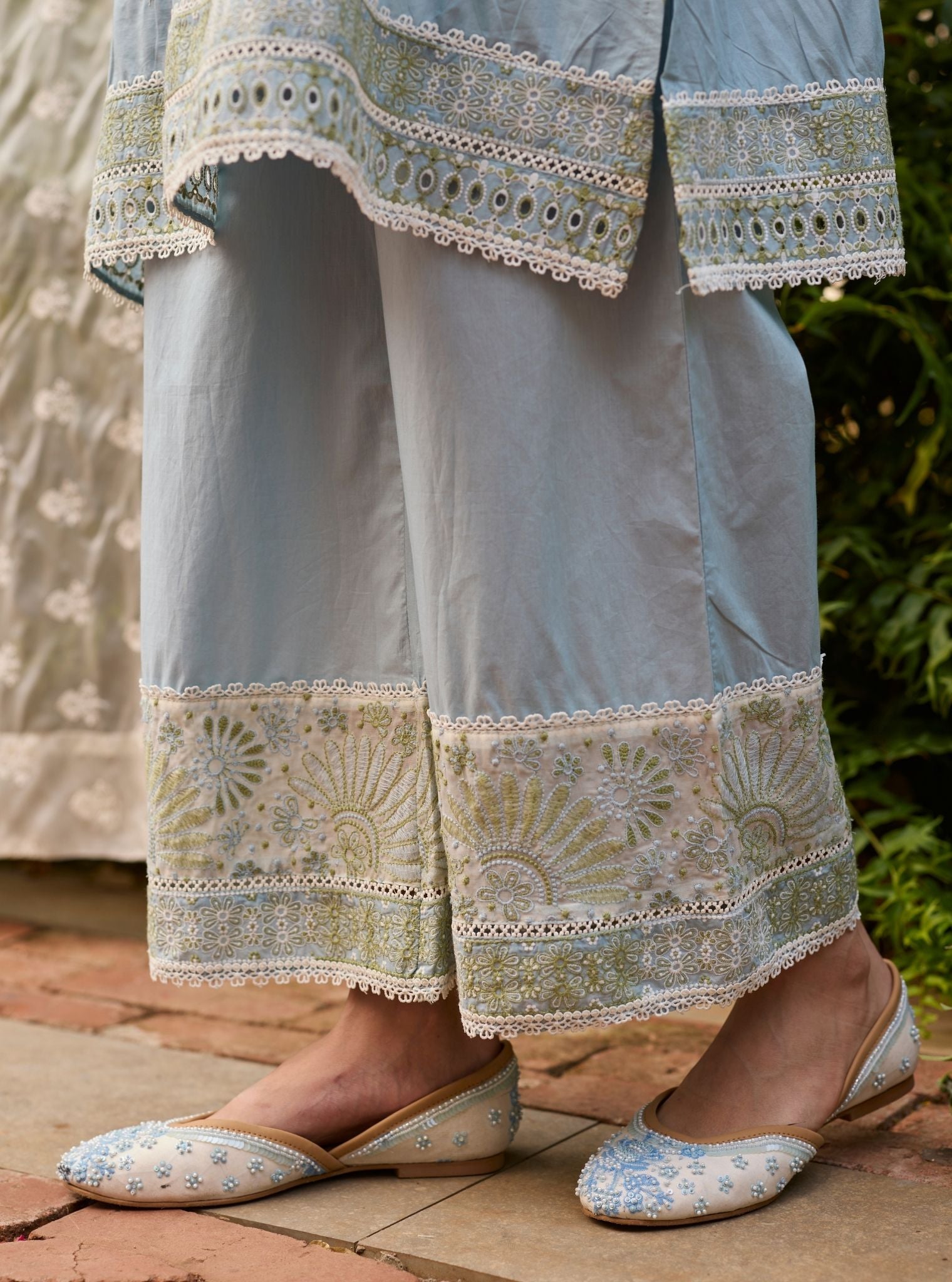 Seya Supima Cotton Blue Kurta Set