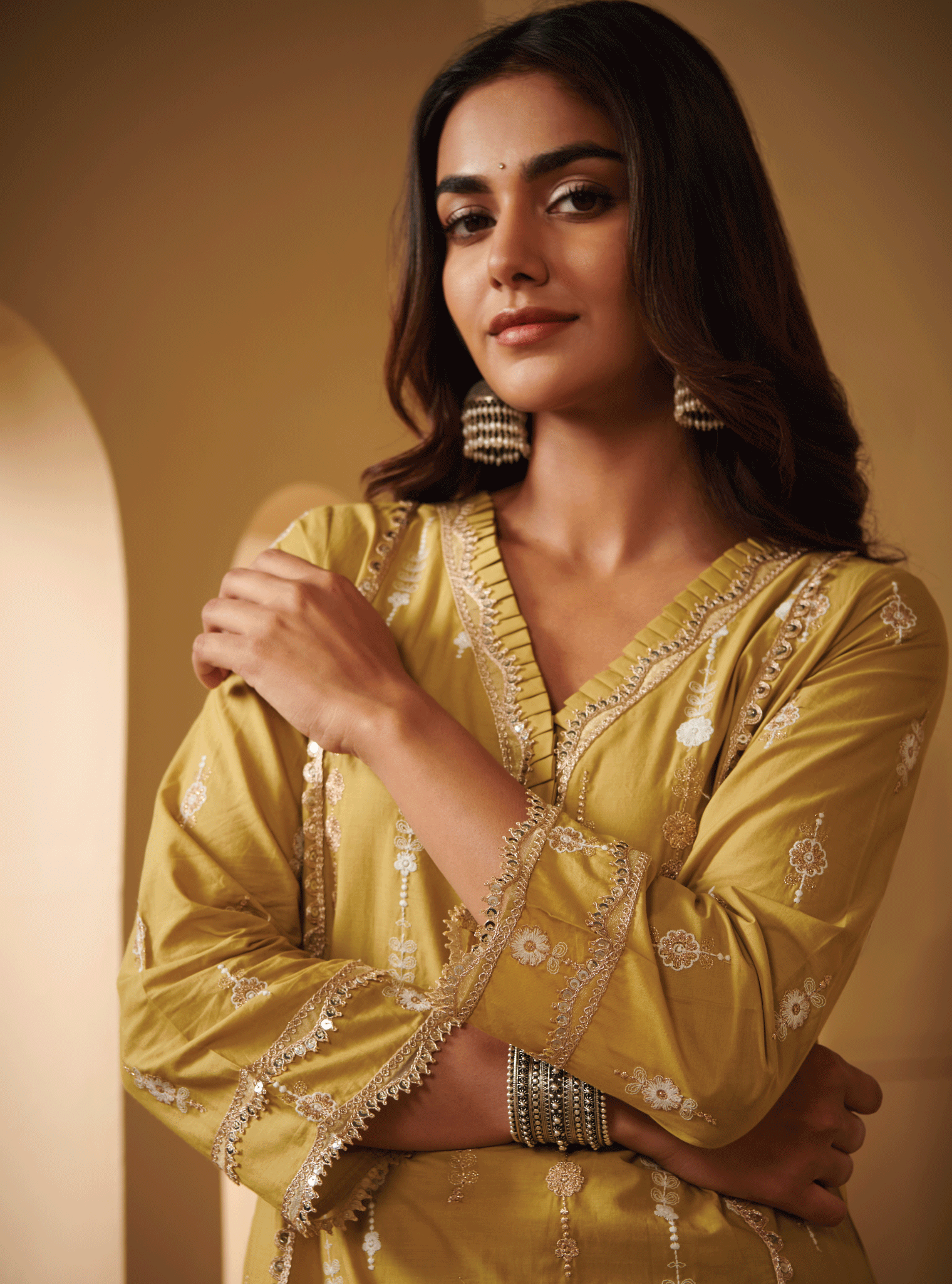 Beki Supima Cotton Green Kurta Set
