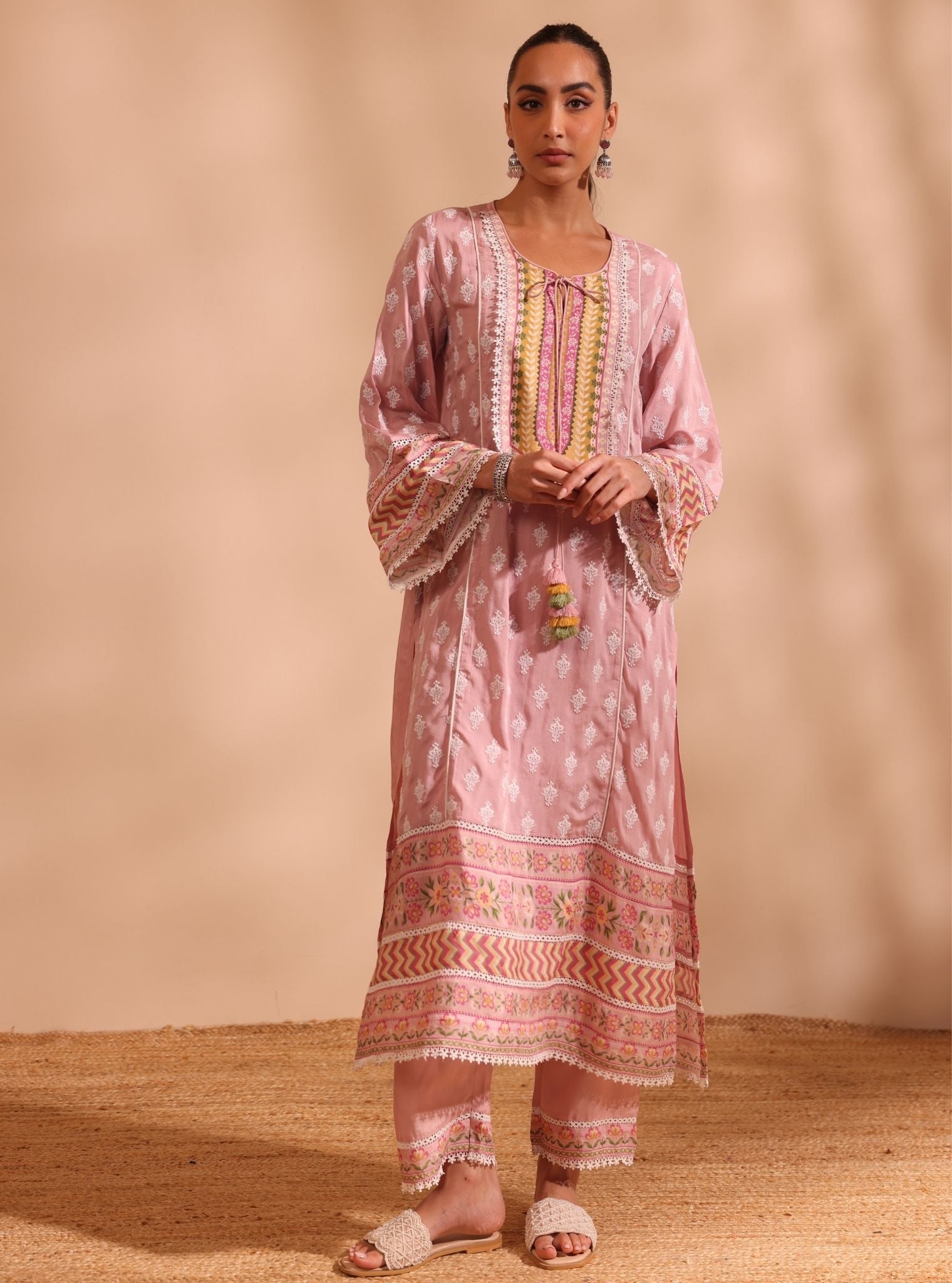 Anvita Lawn Pink Kurta Set