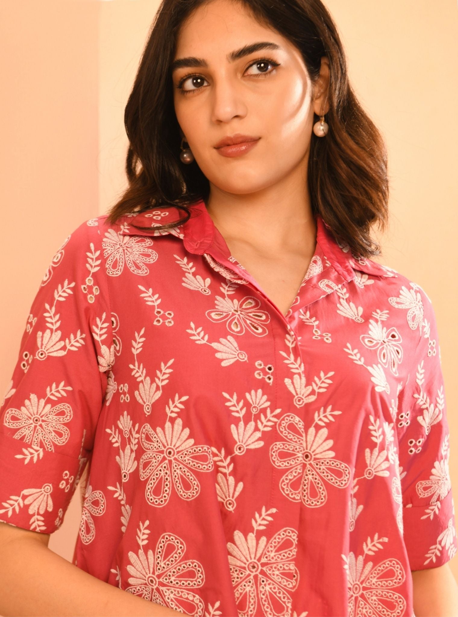 Chiara Iconic Supima Cotton Fuchsia Shirt