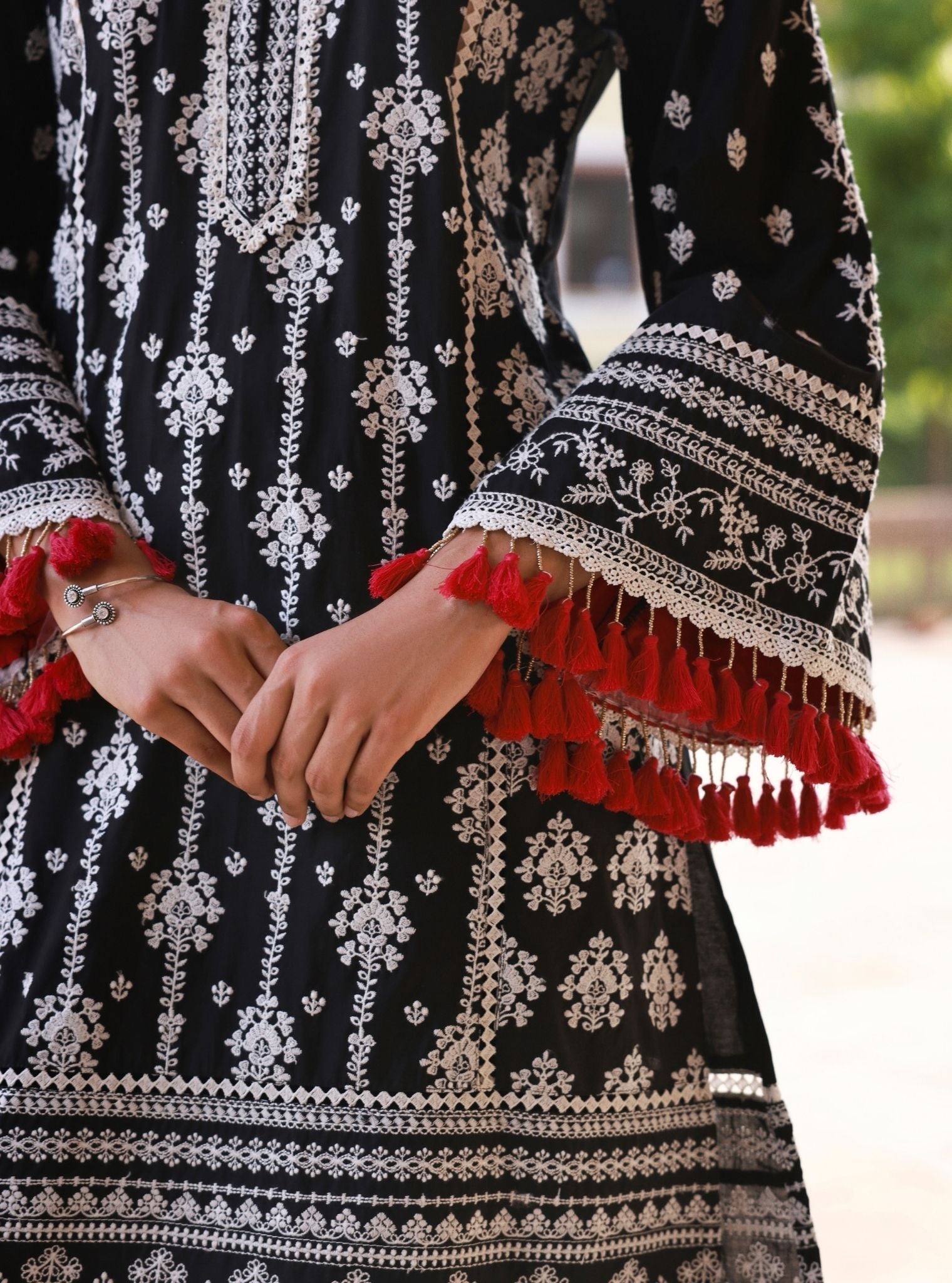 Lomeya Supima Cotton Black Kurta Set