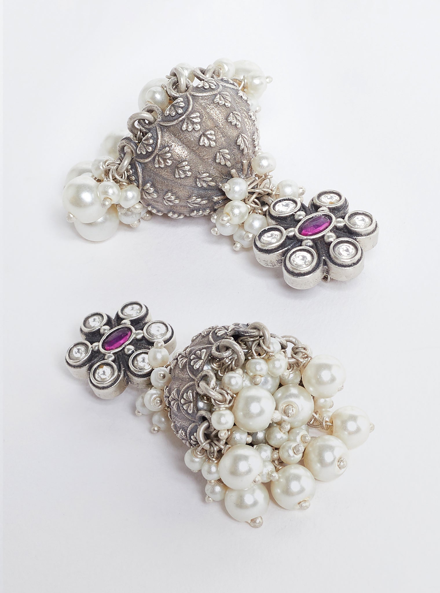 Pure Silver Sirohi Jhumka