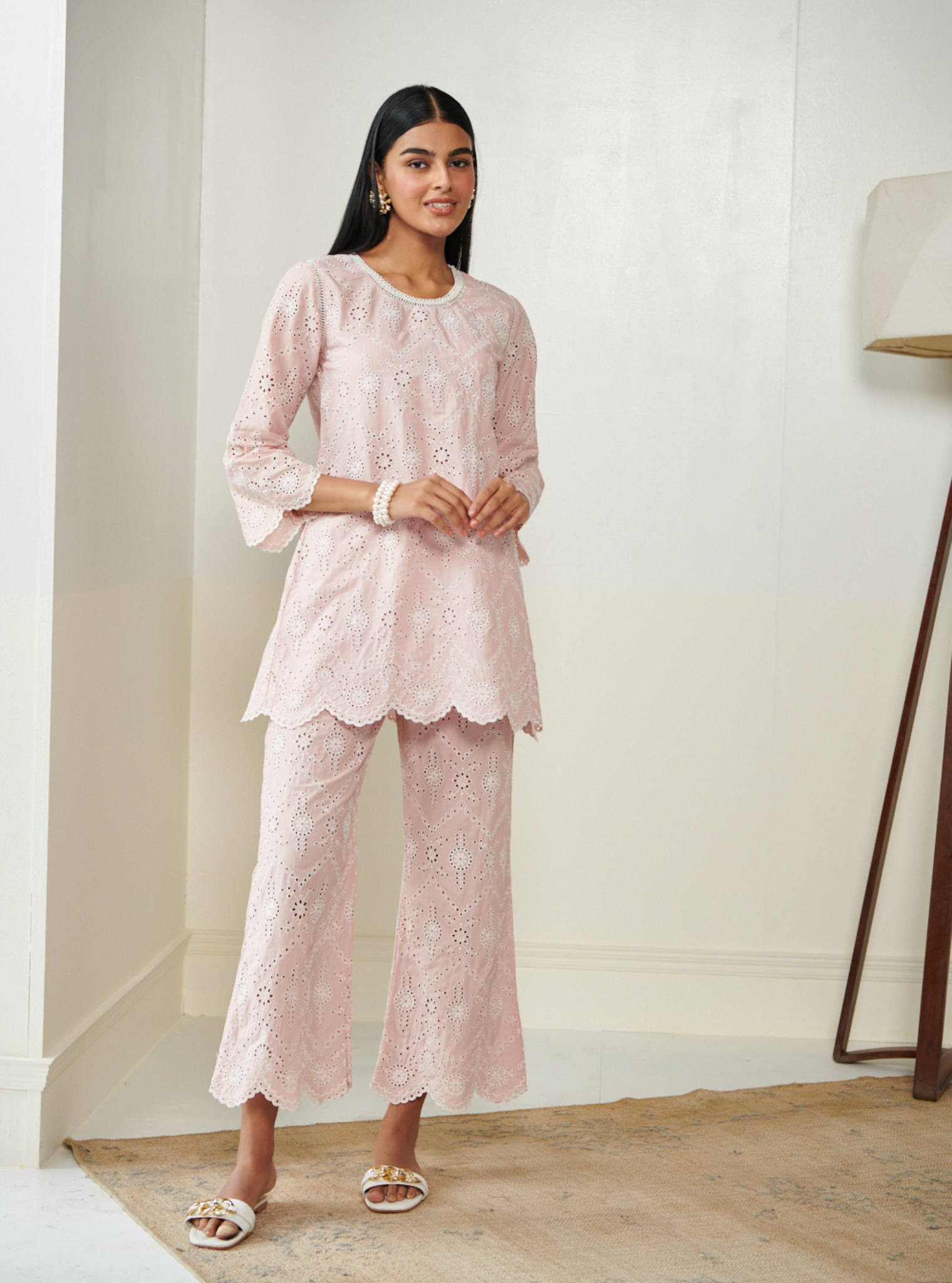 Evelyn Supima Cotton Pink Co-ord Set