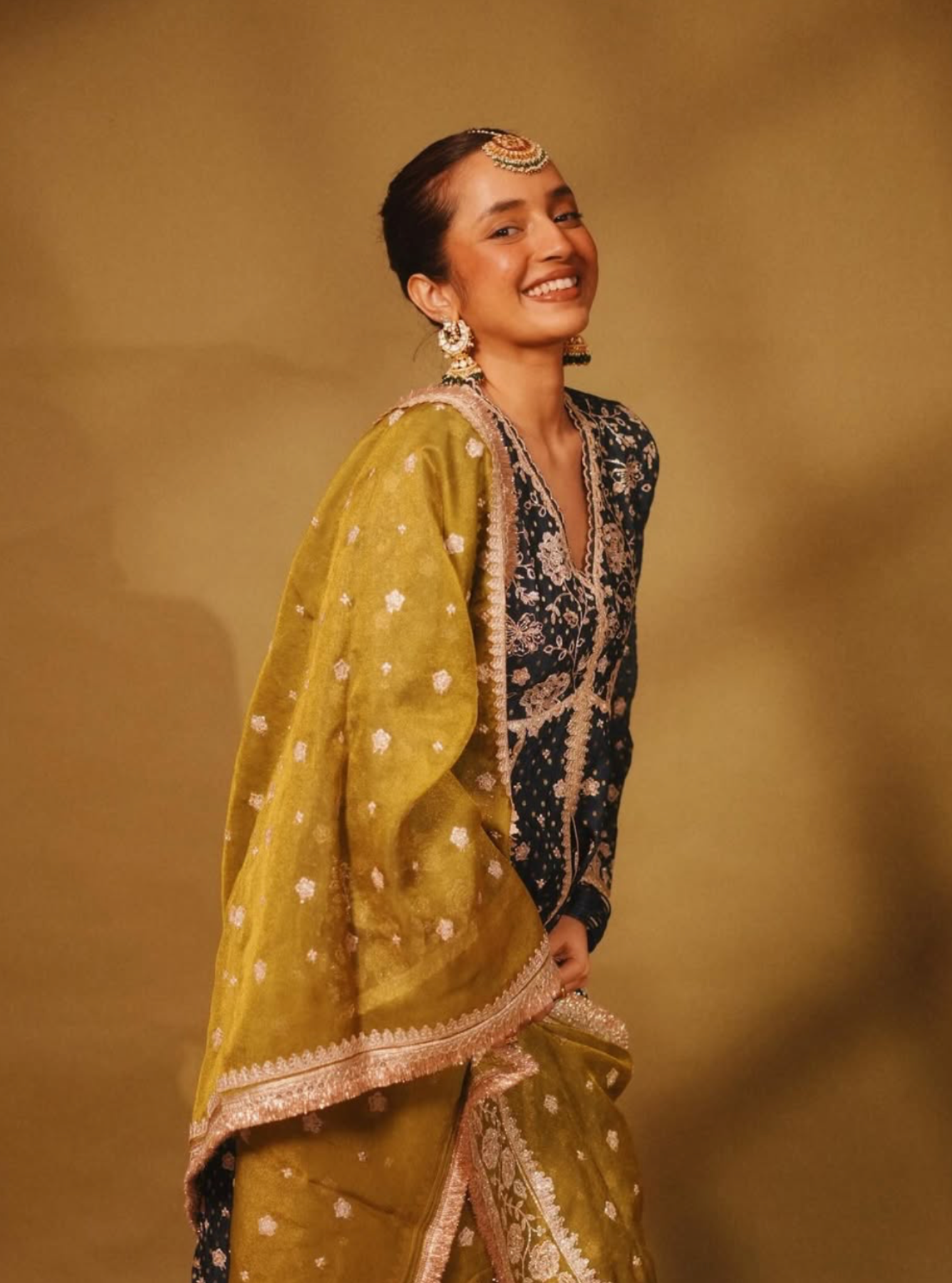 Rangeela Banarsi Navy Anarkali Kurta Set