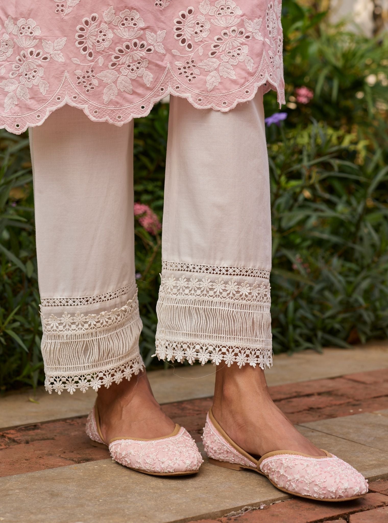 Avo Supima Cotton Pink Kurta Set