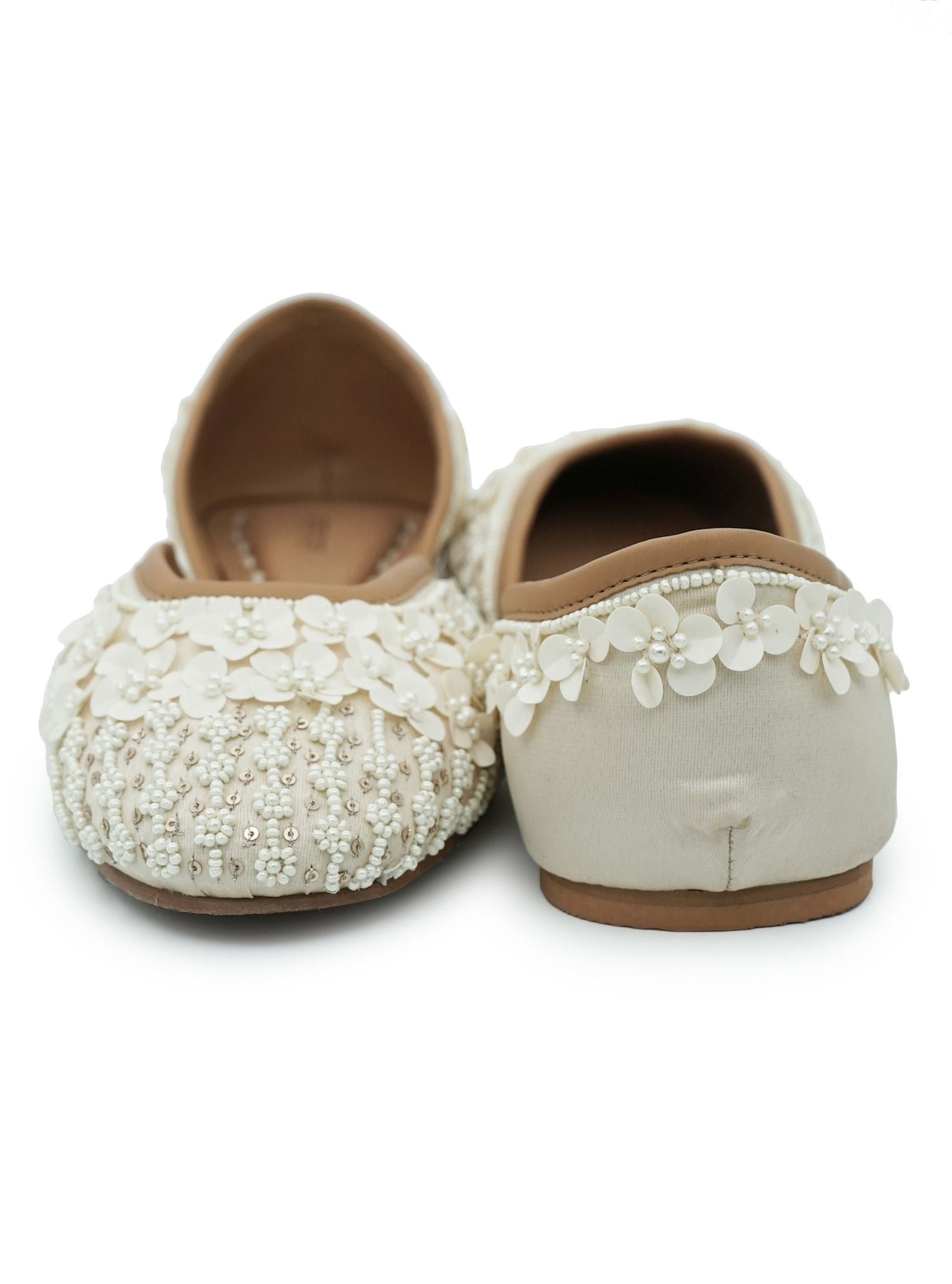 Mulmul Haniya Off White Vegan Jutti