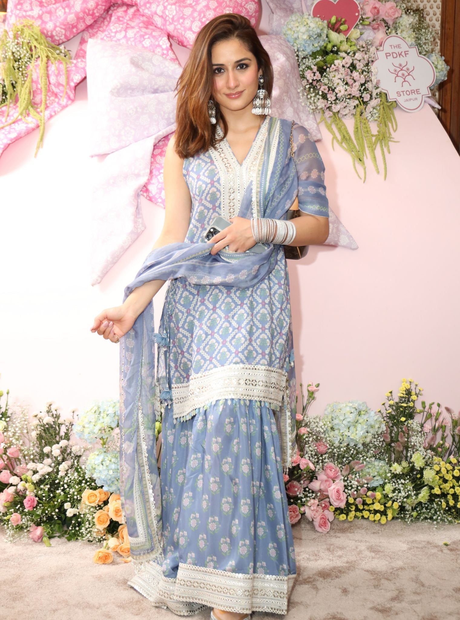 Divaya Lawn Blue Kurta Set