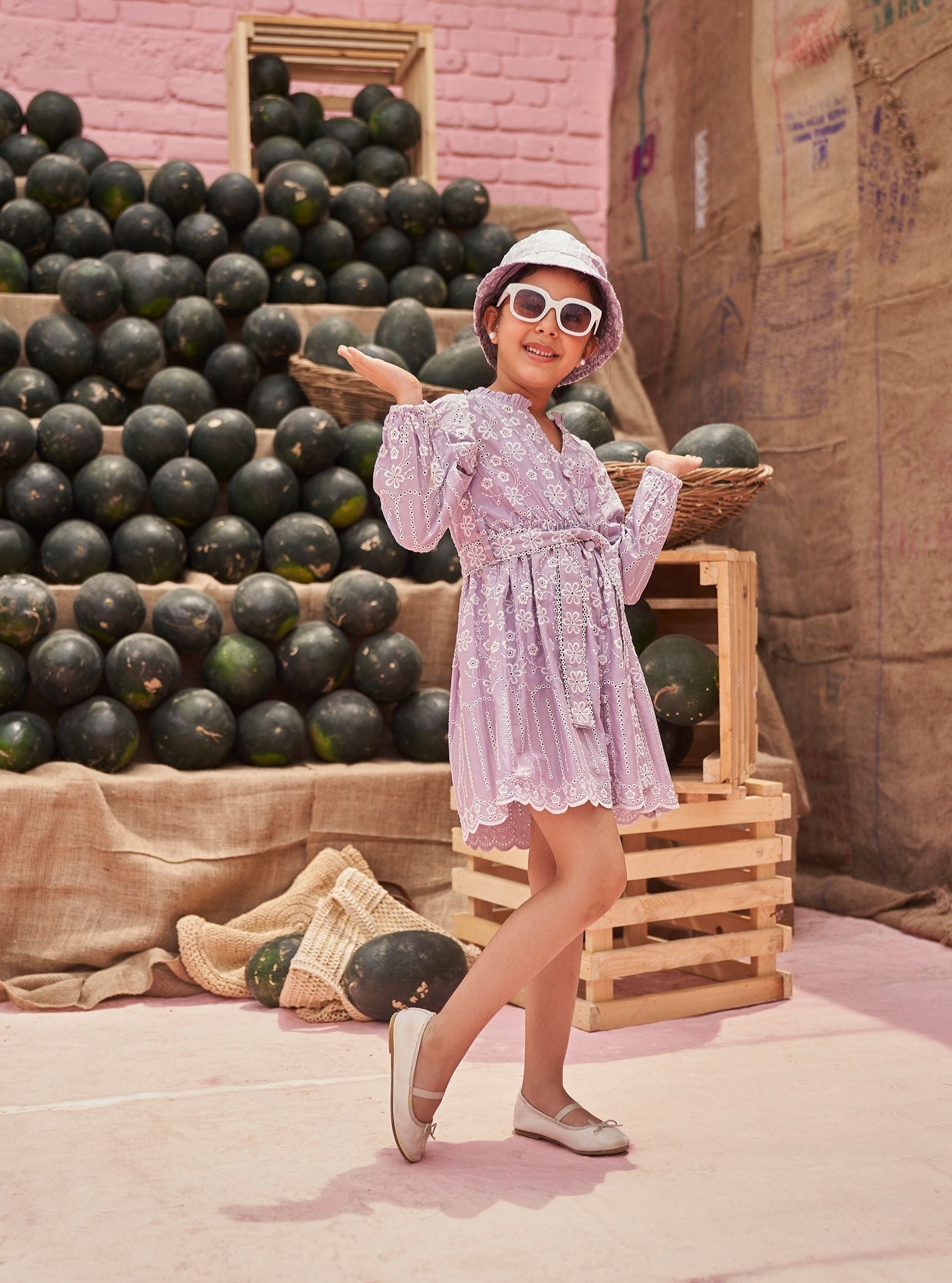 Setia Supima Cotton Lilac Dress