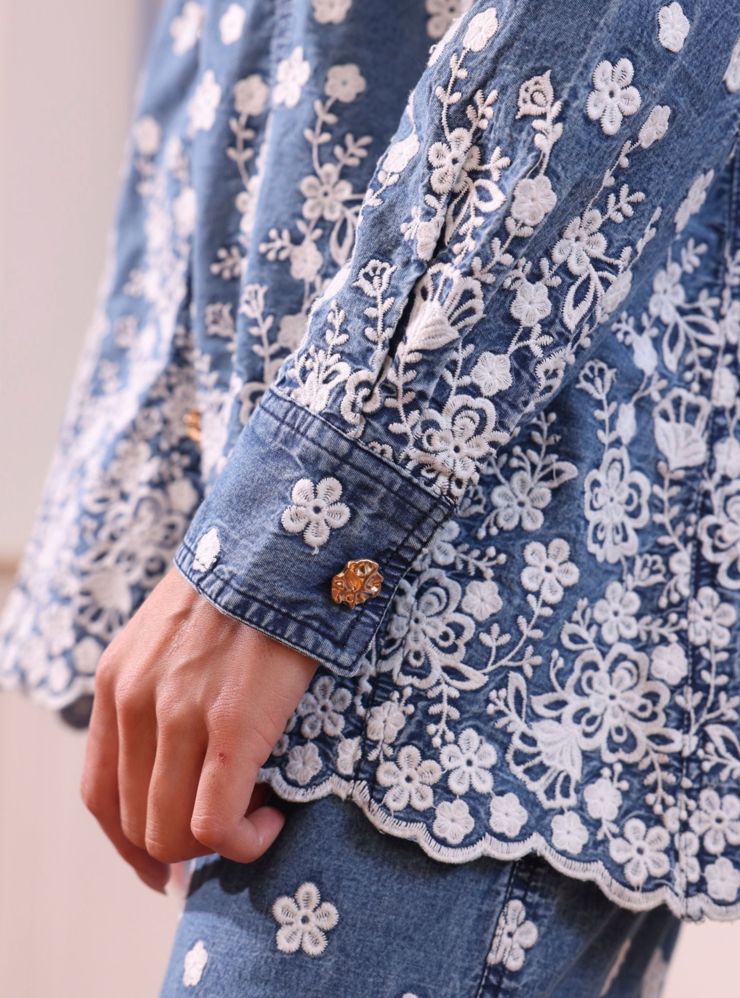 Ronan Denim Blue Co-ord Set