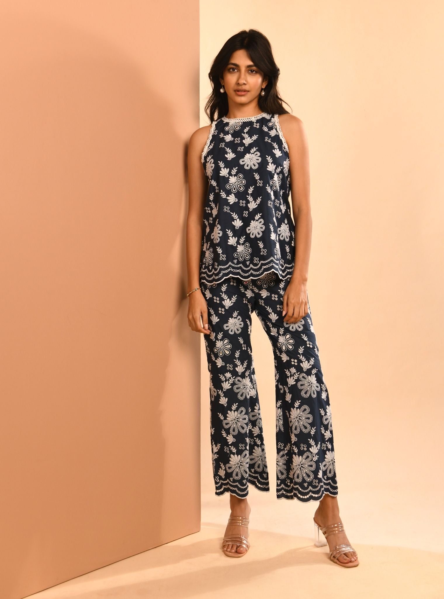 Neve Cotton Navy Co-ord Set