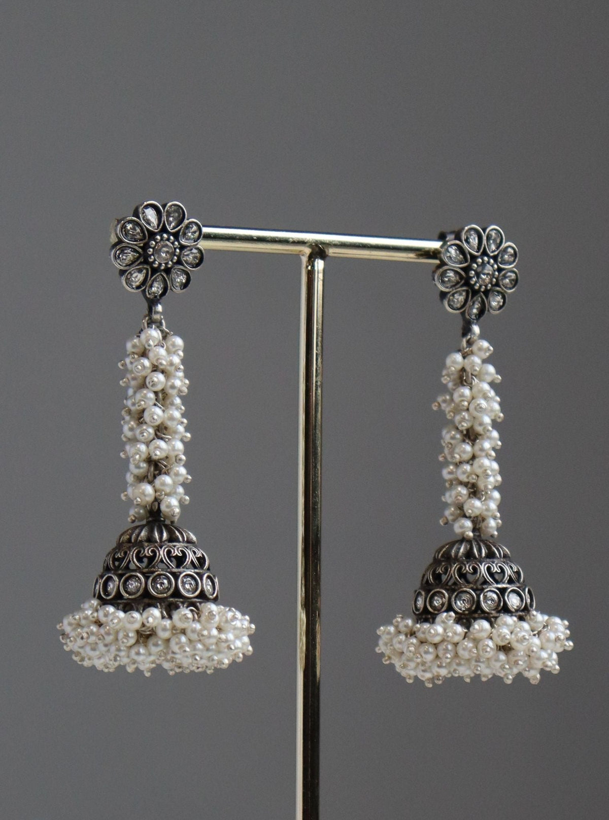 Pure Silver Keya Jhumki