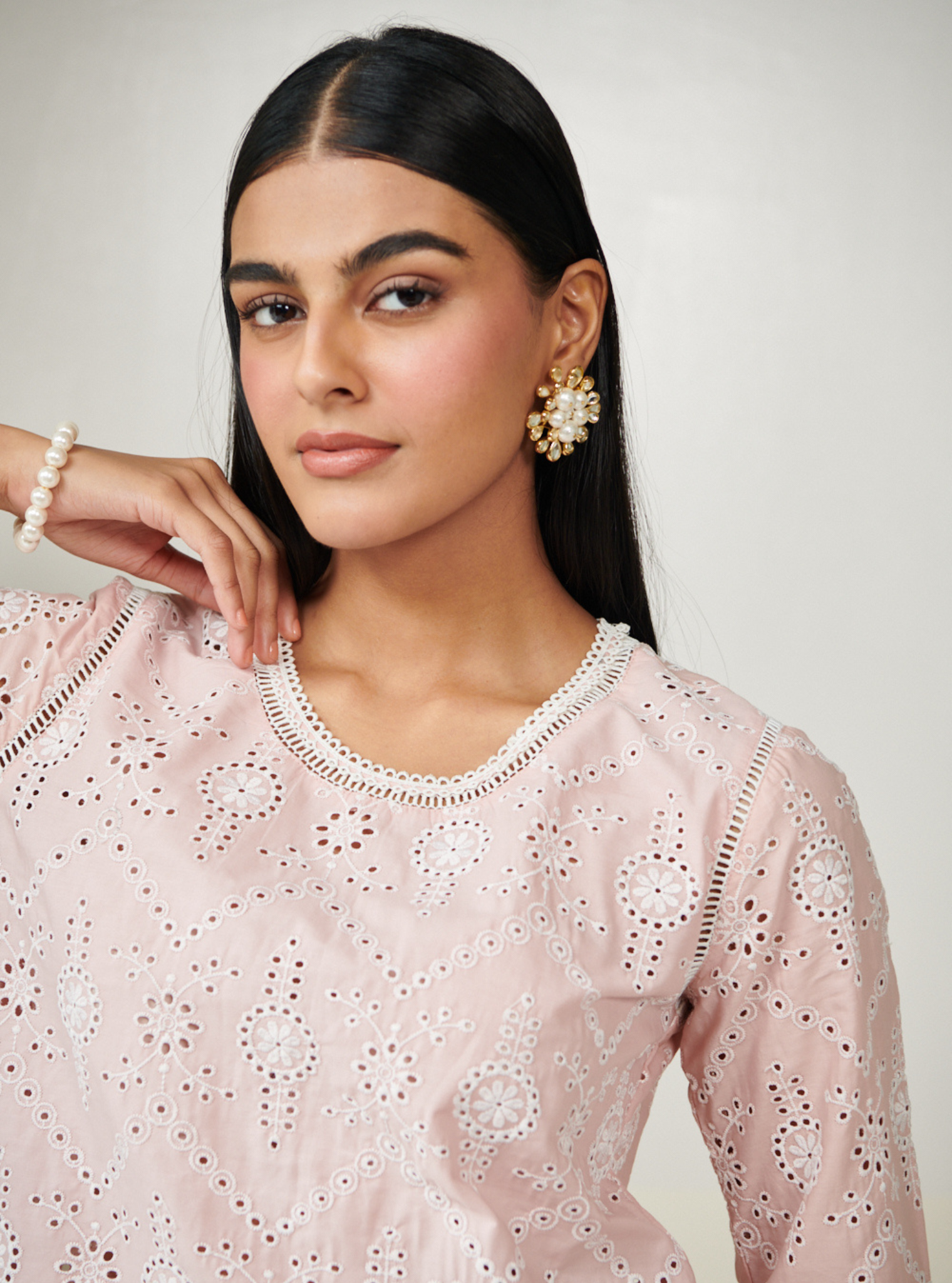 Evelyn Supima Cotton Pink Co-ord Set