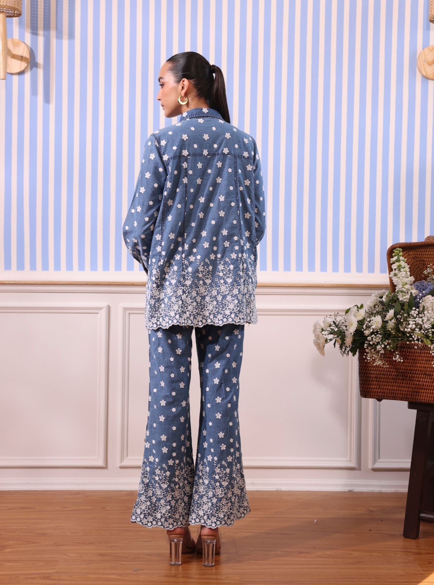 Ronan Denim Blue Co-ord Set