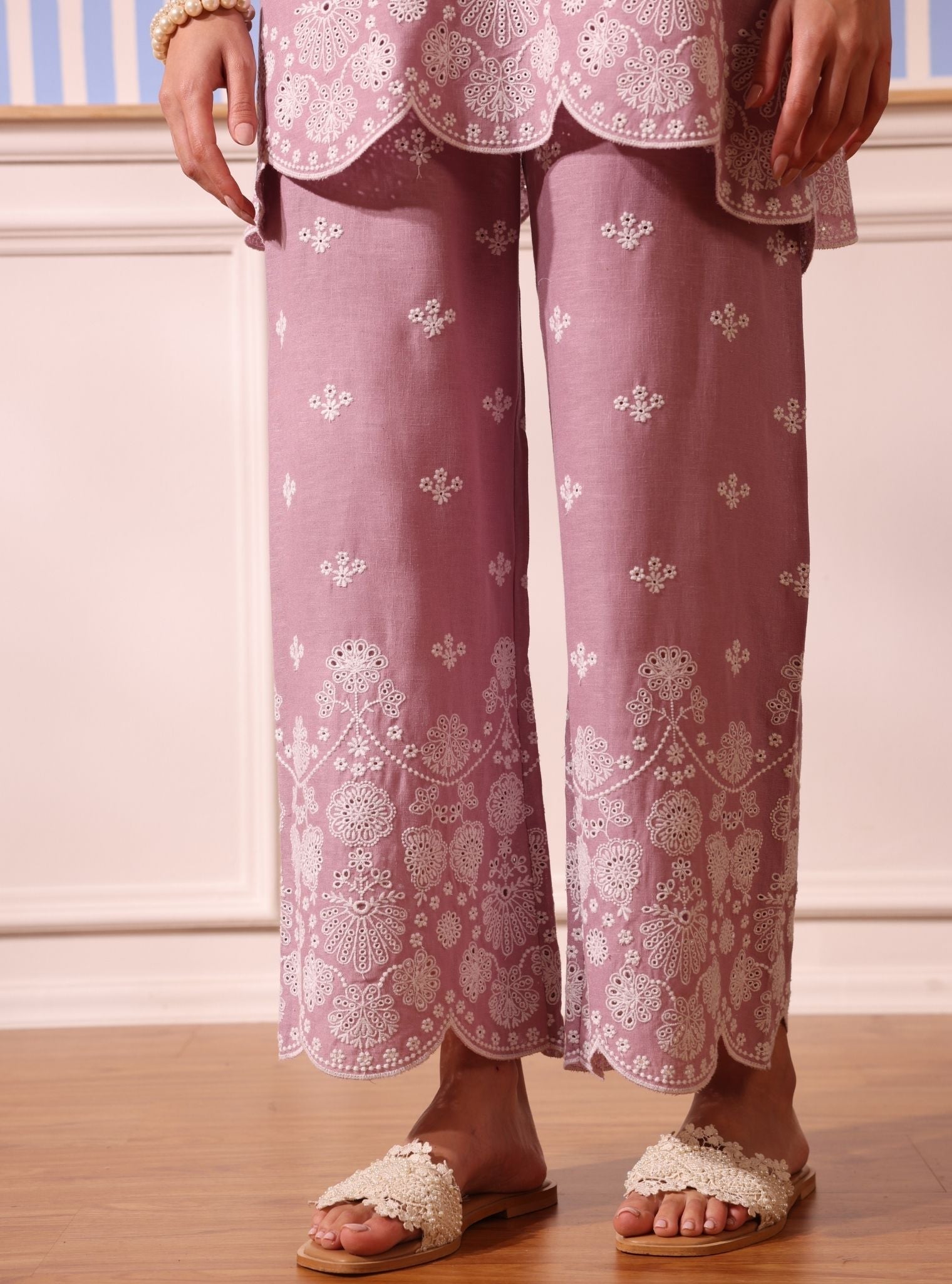 Billie Linen Lilac Co-ord Set