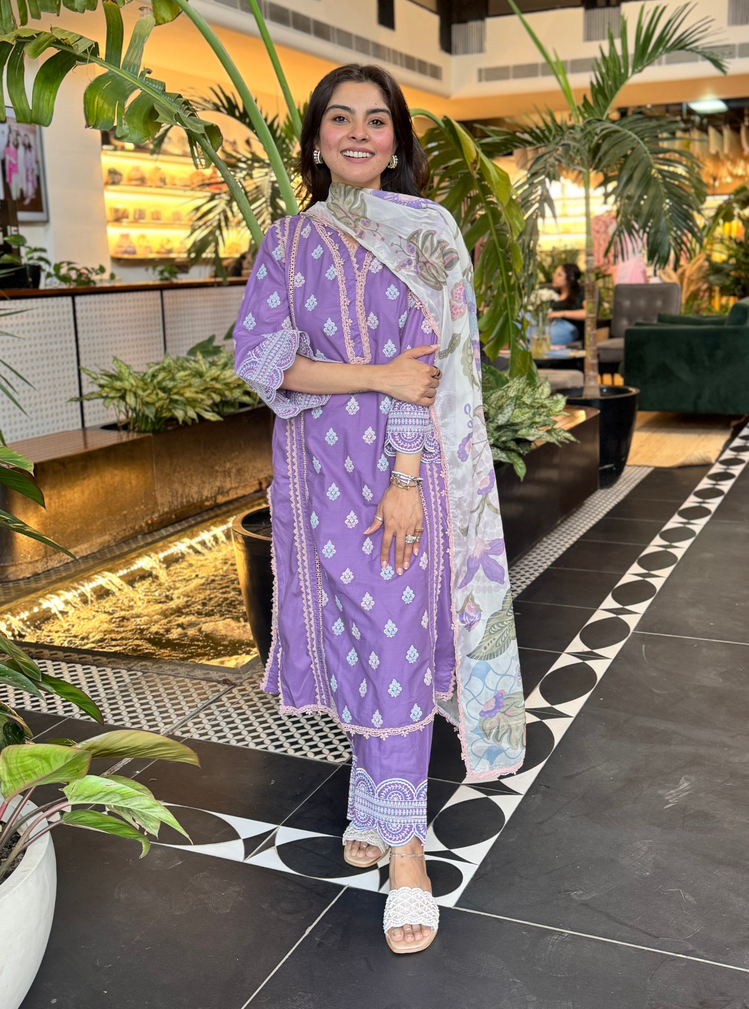 Maira Supima Cotton Violet Kurta Set