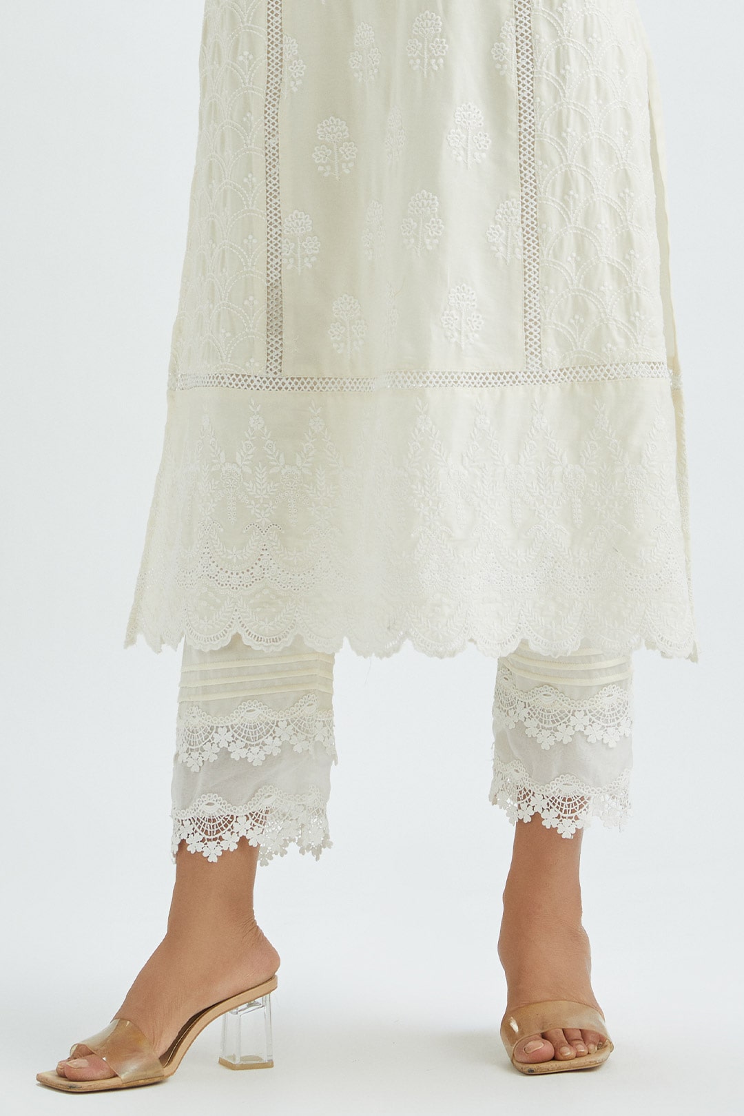 Pintuck Organza Pant