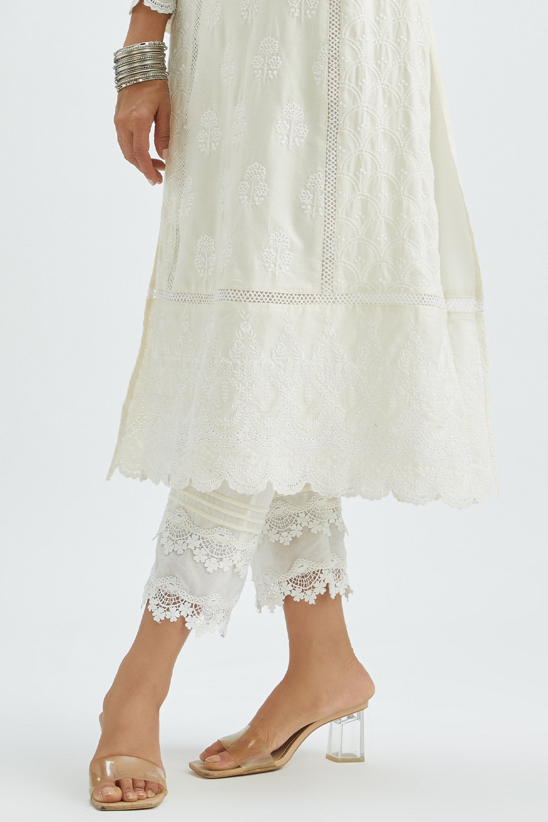 Pintuck Organza Pant