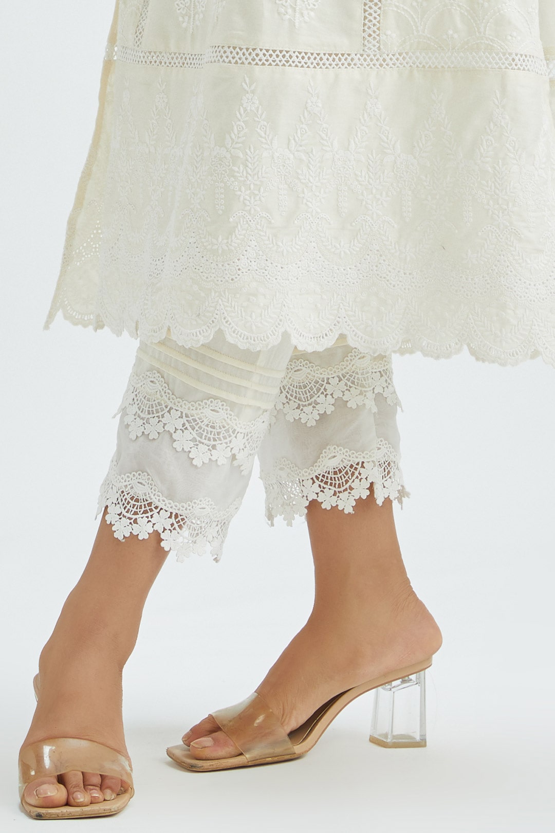 Pintuck Organza Pant
