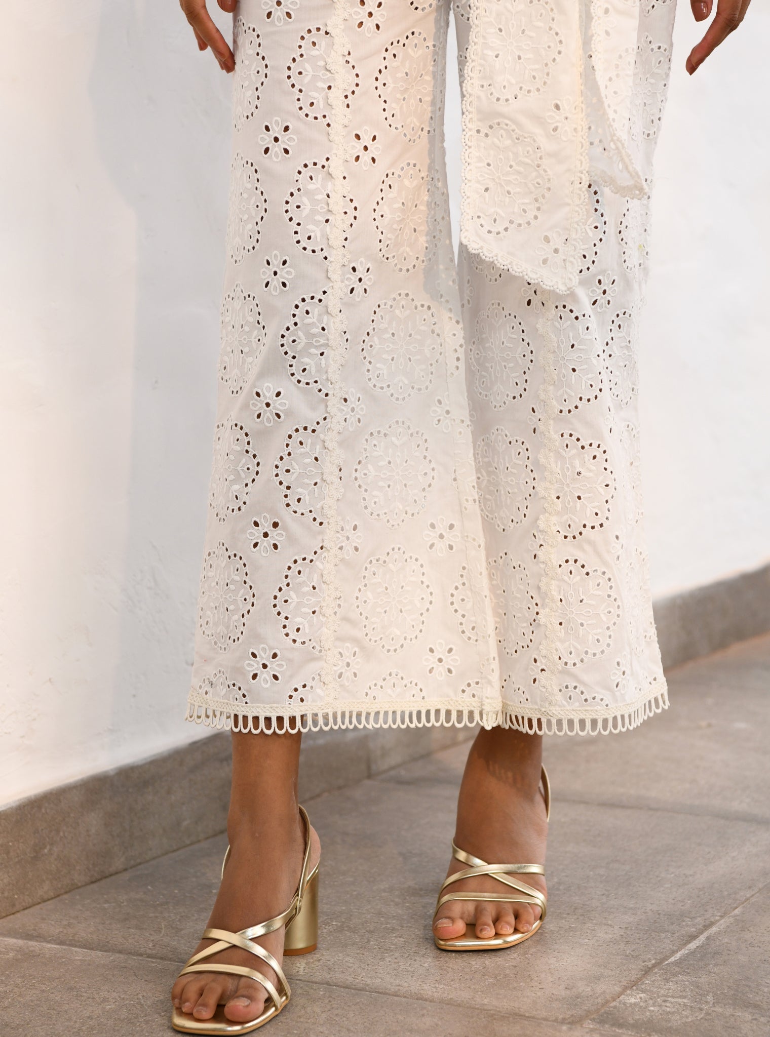 Brighton Cotton White Co-ord Set