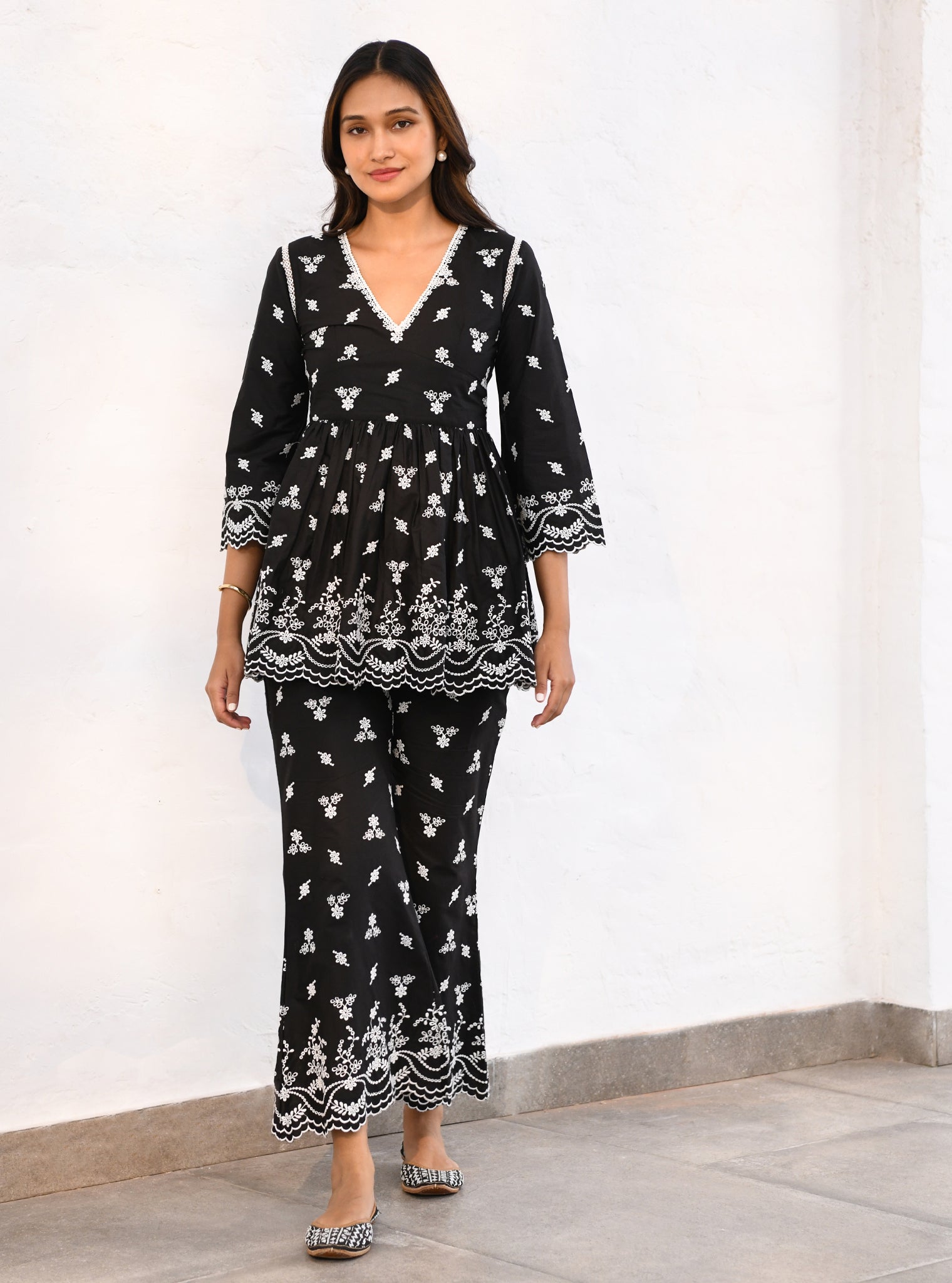 Coventry Supima Cotton Black Co-ord Set