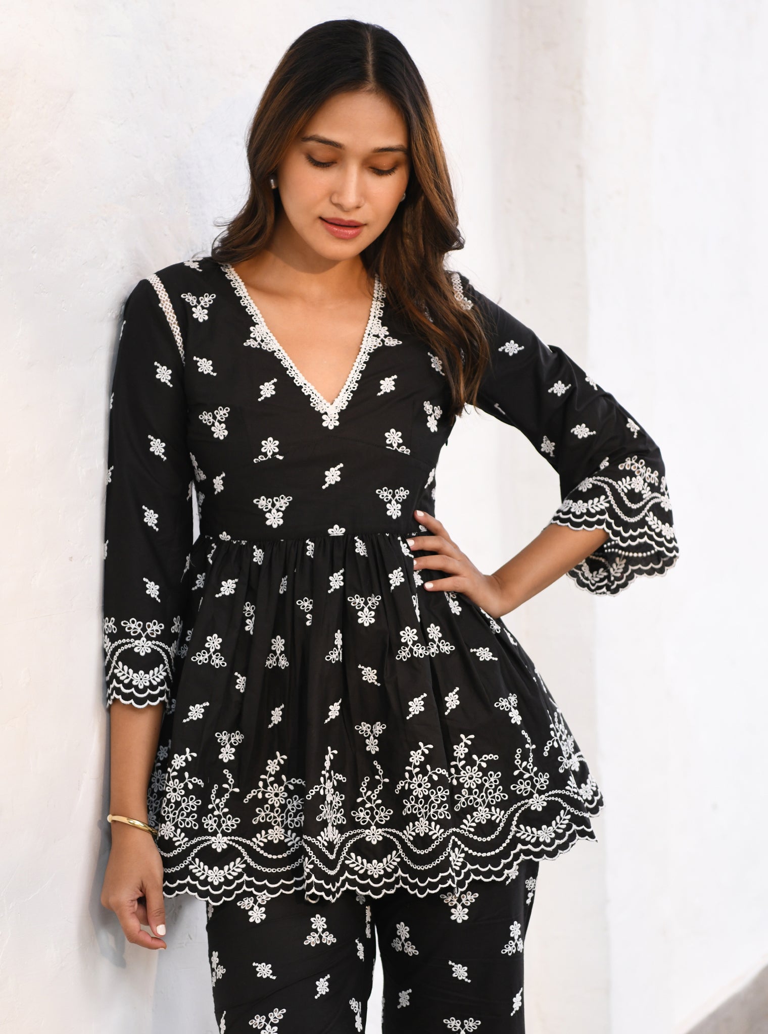 Coventry Supima Cotton Black Co-ord Set