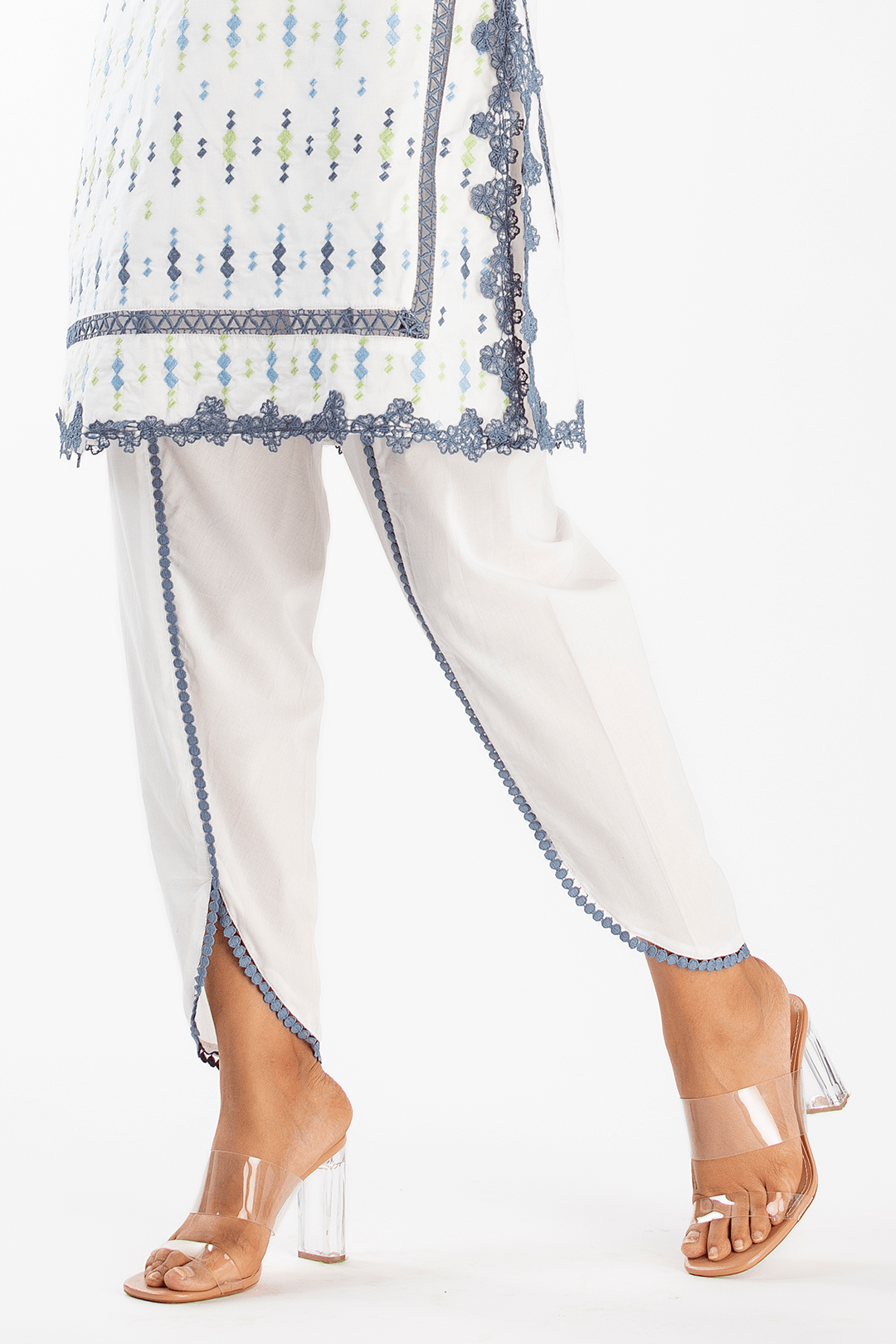Mulmul Supima Cotton Cupid White Kurta