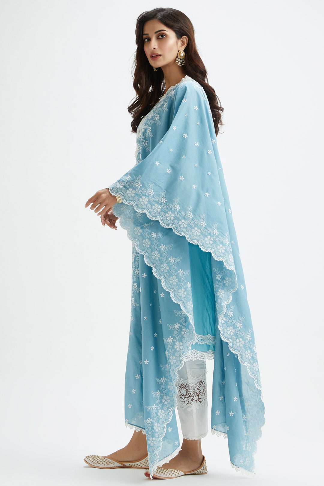 Dunlin Supima Cotton Blue Pyjama Set