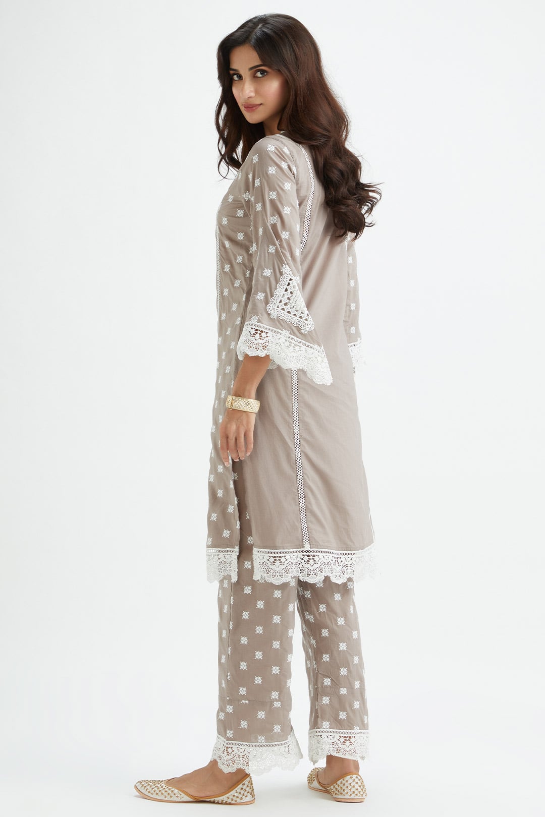Finch Supima Cotton Grey Kurta Set