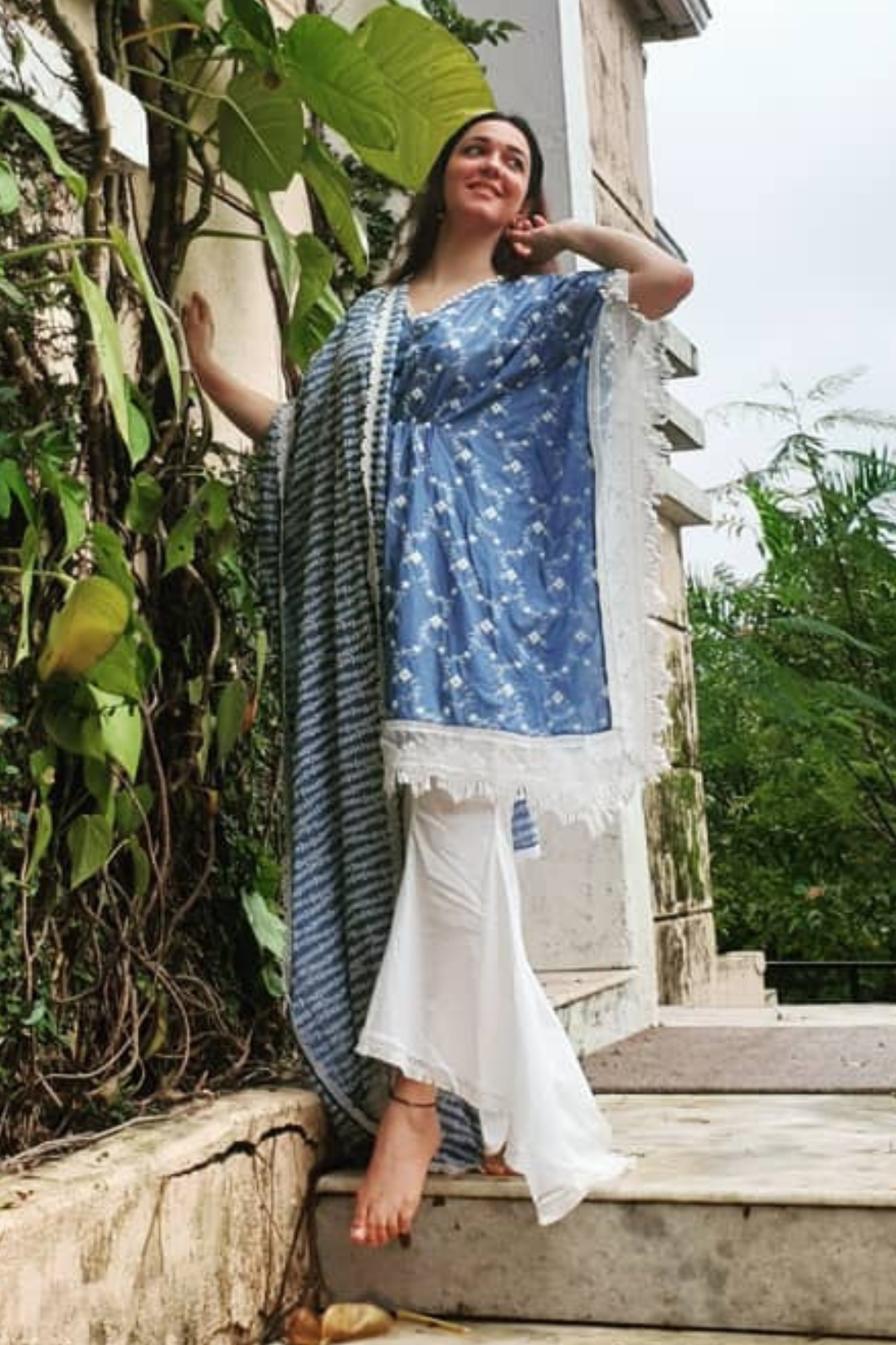 Mulmul Supima Cotton Fiore Kurta