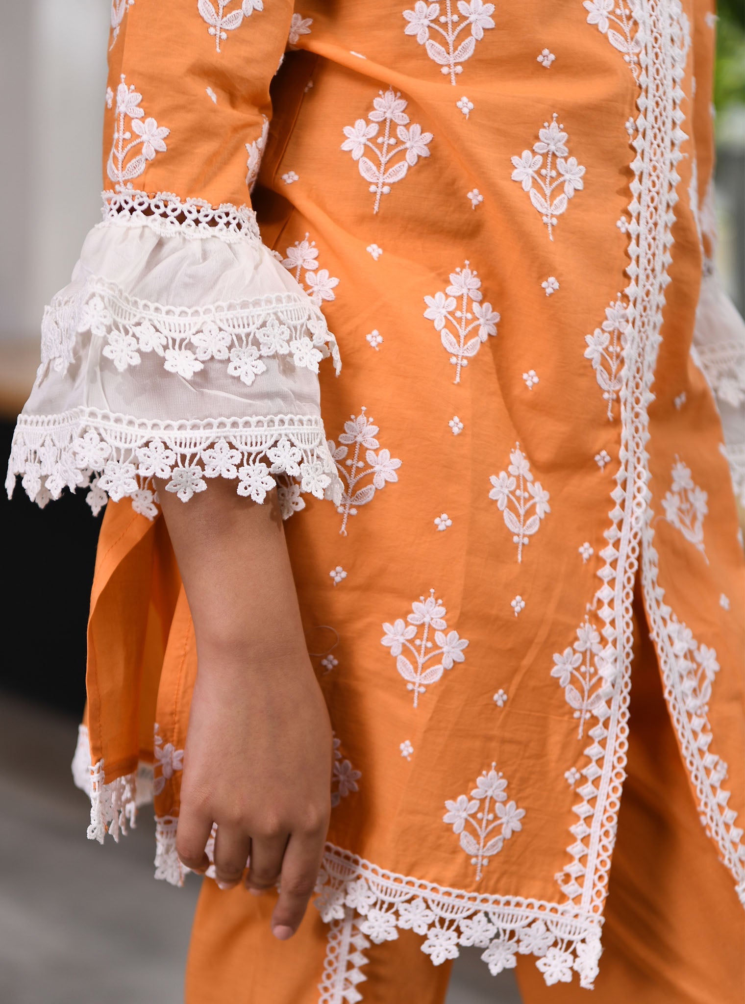 Hope Supima Cotton Orange Kurta Set