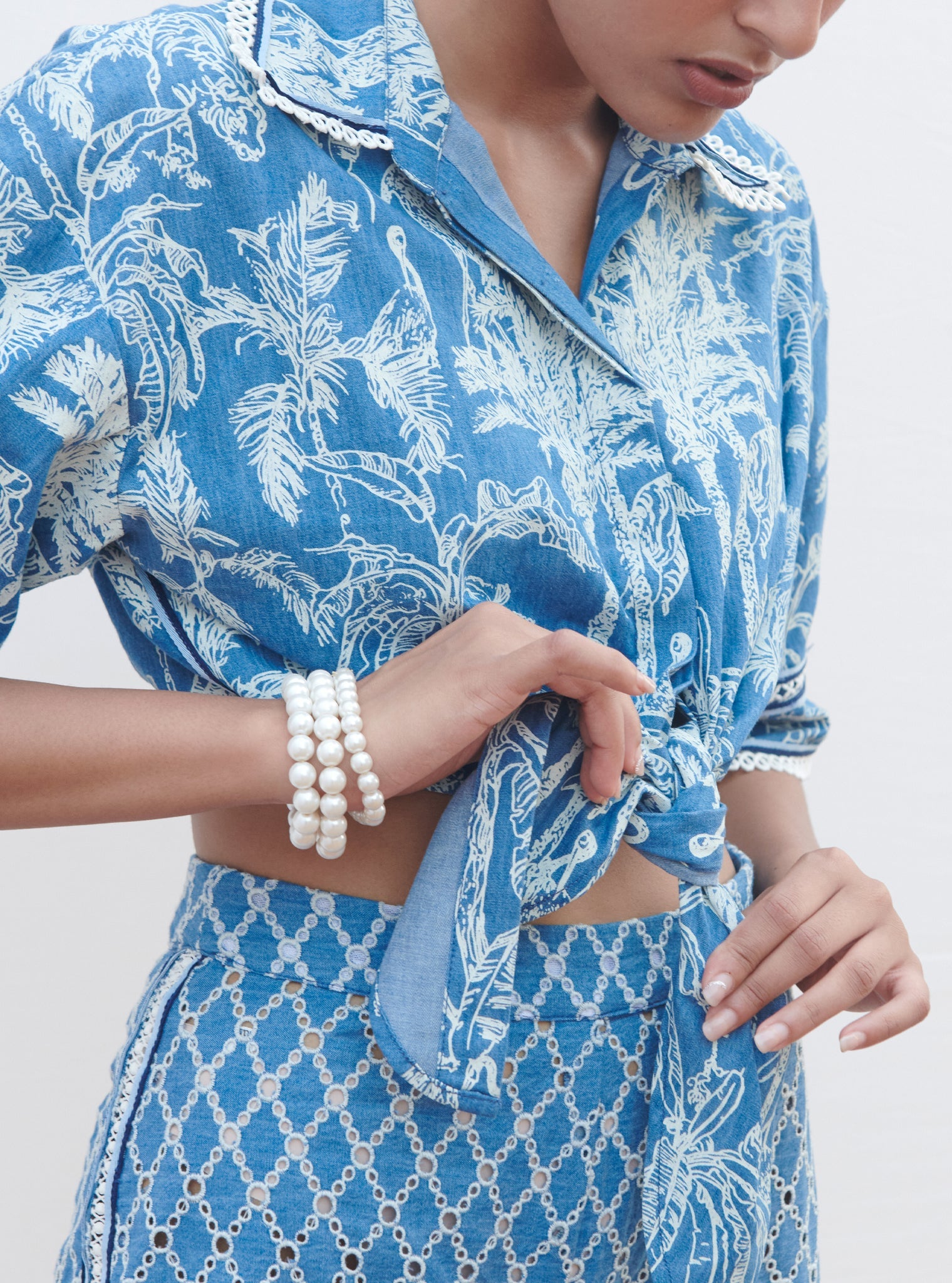 Imelda Denim Dark Blue Co-ord Set