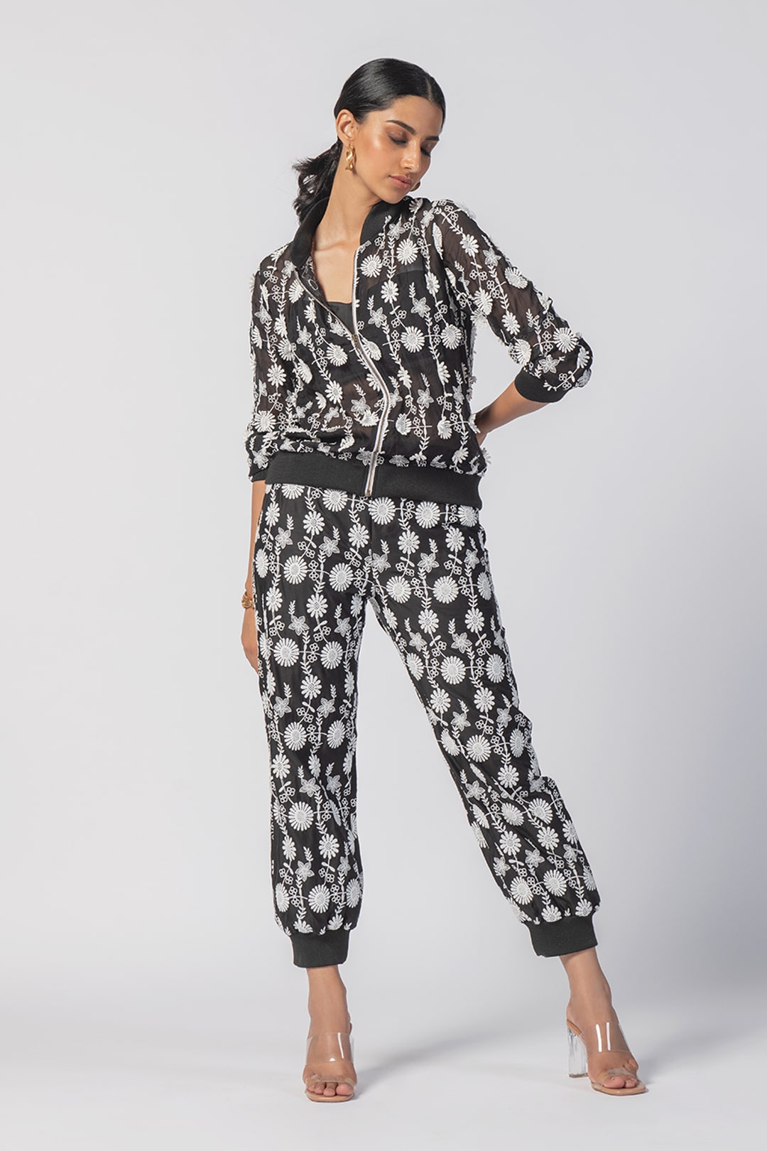 Juniper Organza Black Co-Ord Set