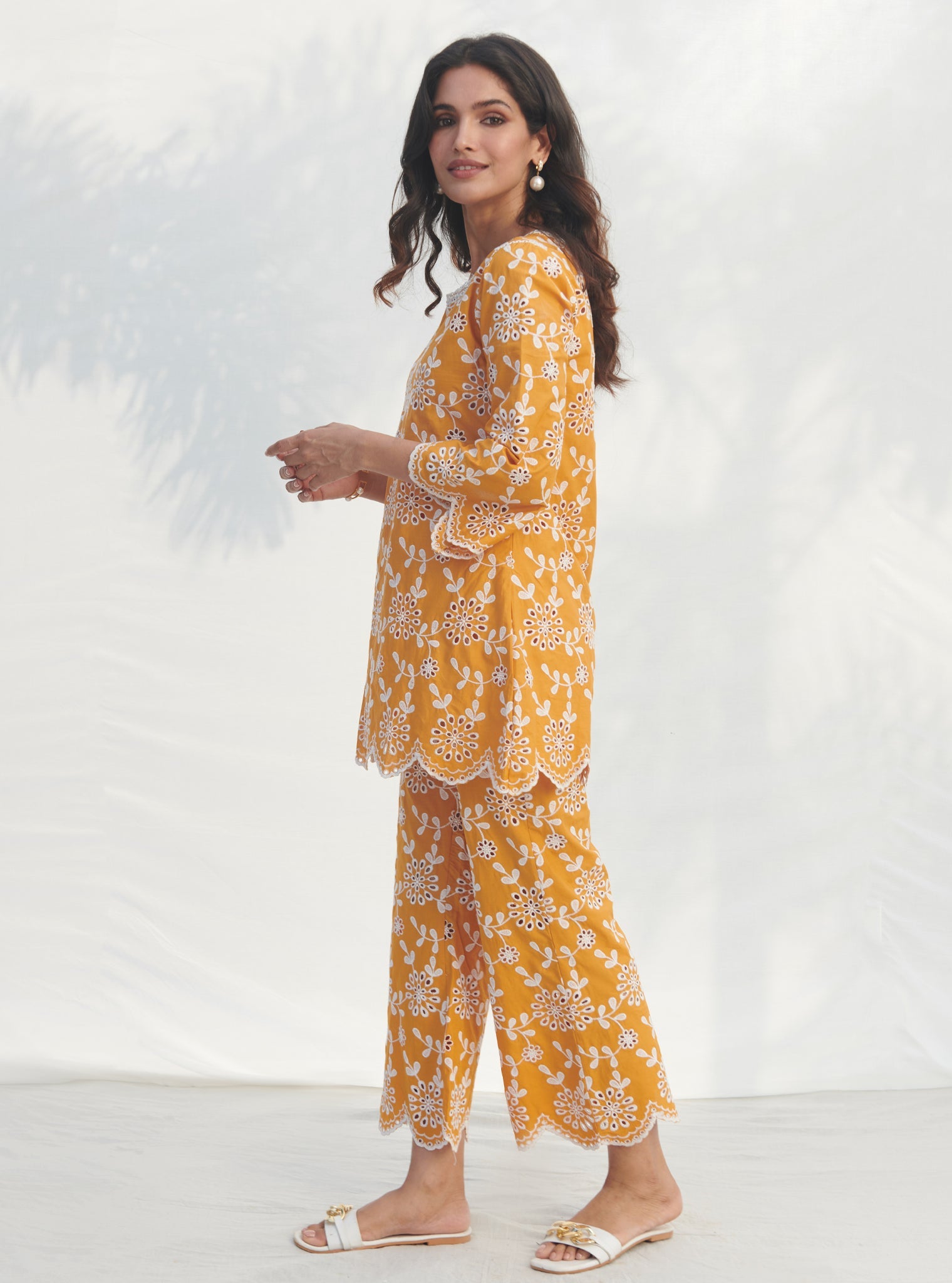 Myrtle Cotton Orange Co-ord Set